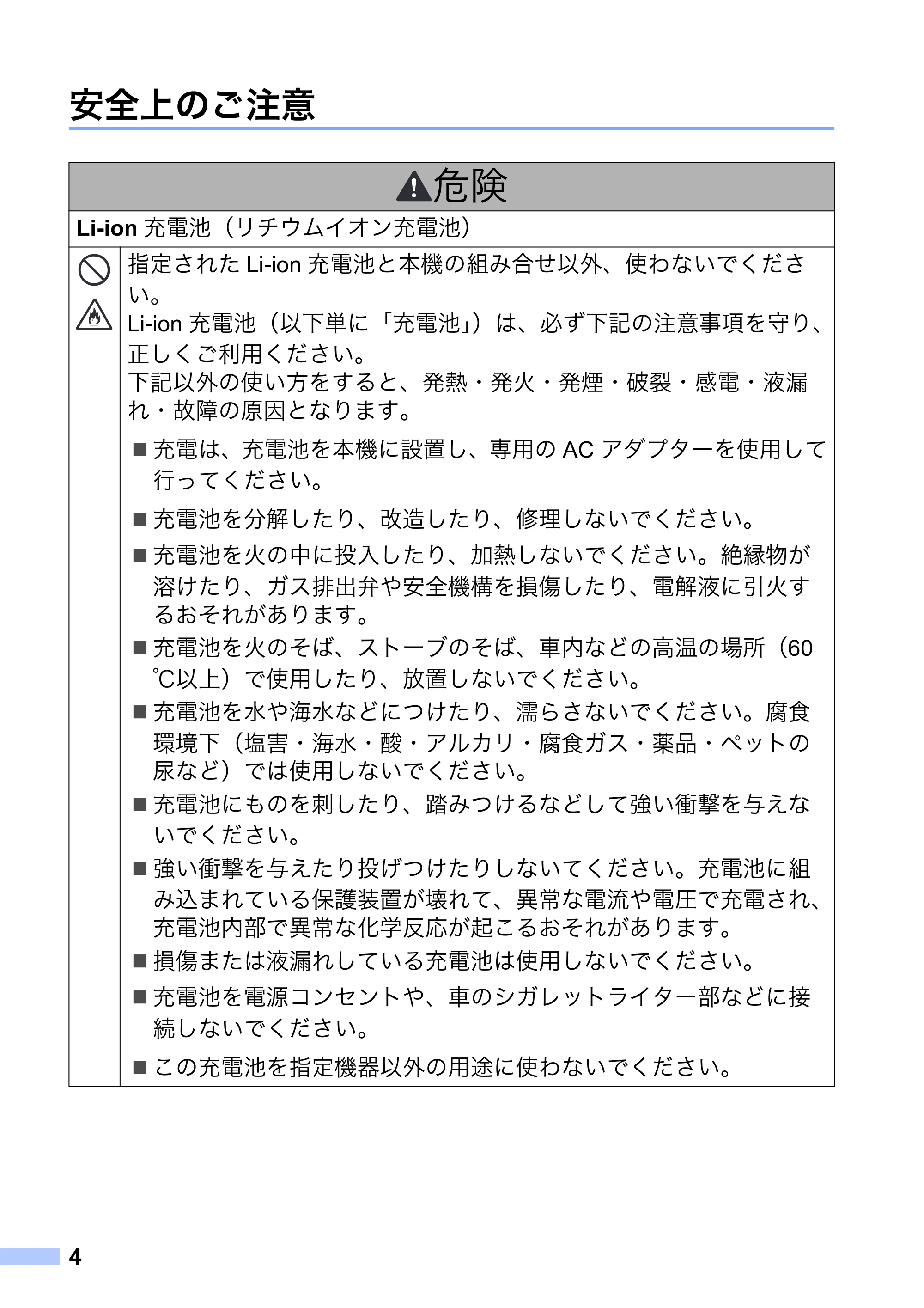 ブラザー MW-260 / MW-260MFi / MW-145BT 安全にお使いいただくために — 原本ページ — 5ページ