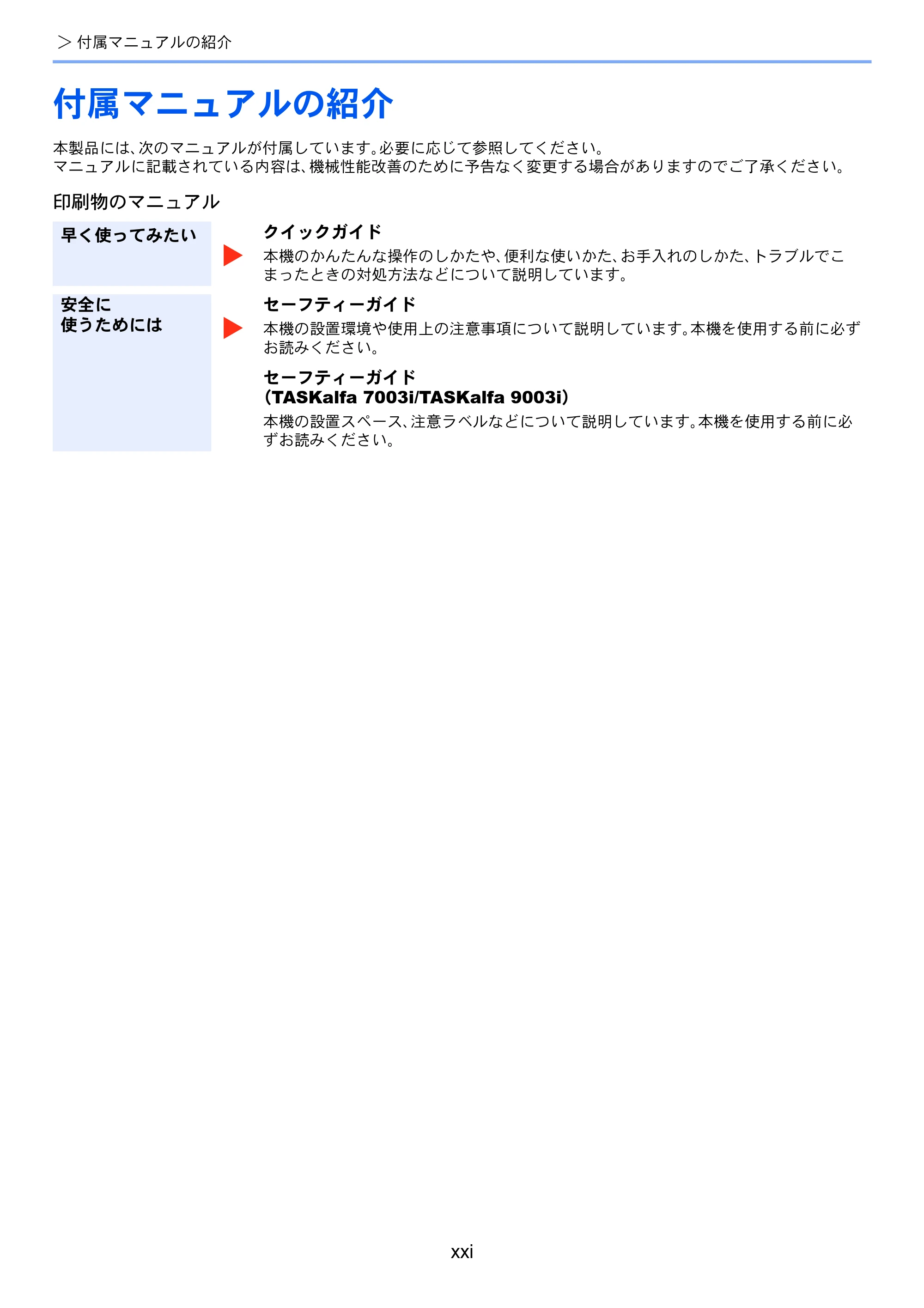 京セラ TASKalfa 7003i / TASKalfa 9003i TASKalfa9003i/7003i 使用説明書 — 原本ページ — 23ページ