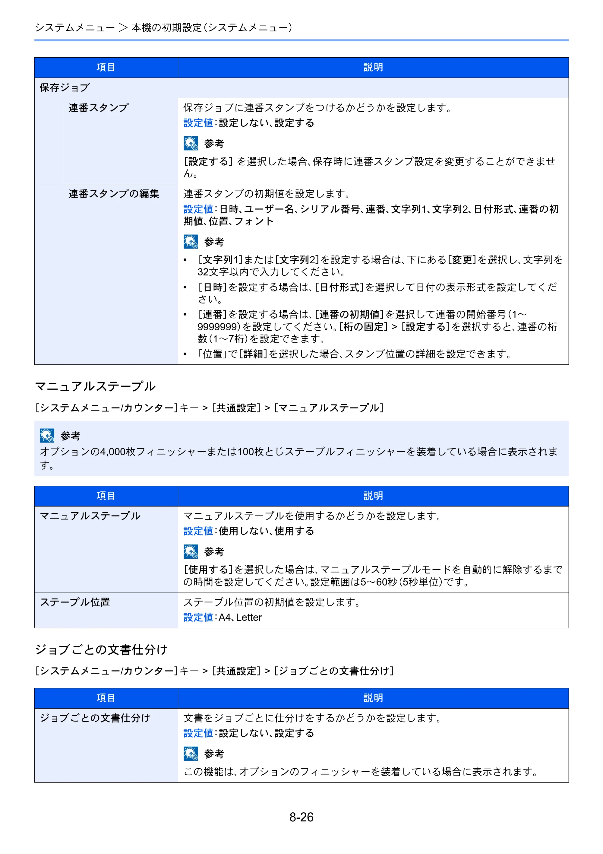 京セラ TASKalfa 7003i / TASKalfa 9003i TASKalfa9003i/7003i 使用説明書 — 原本ページ — 400ページ