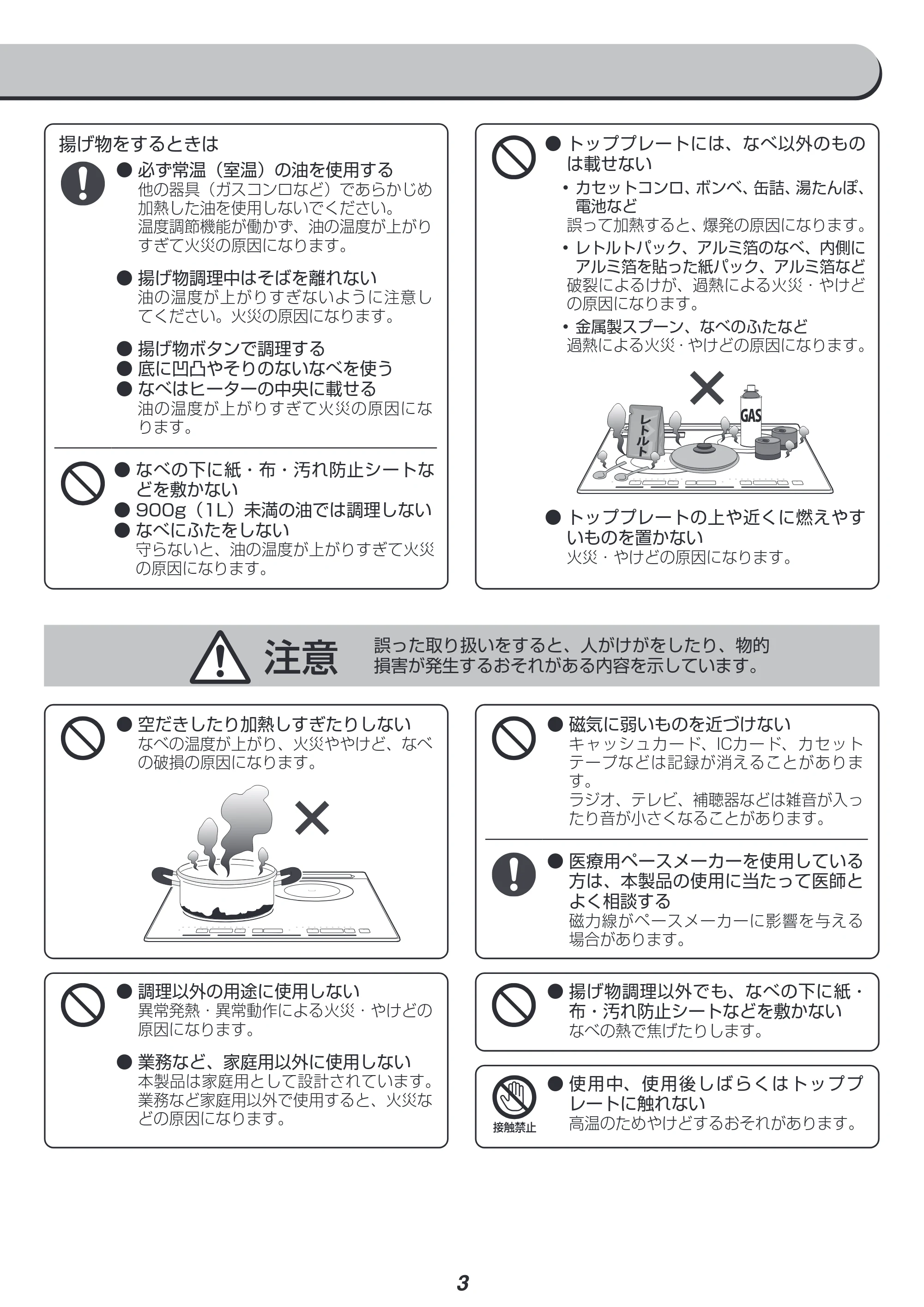 アイリスオーヤマ PIH-D4522 取扱説明書 — 原本ページ — 3ページ