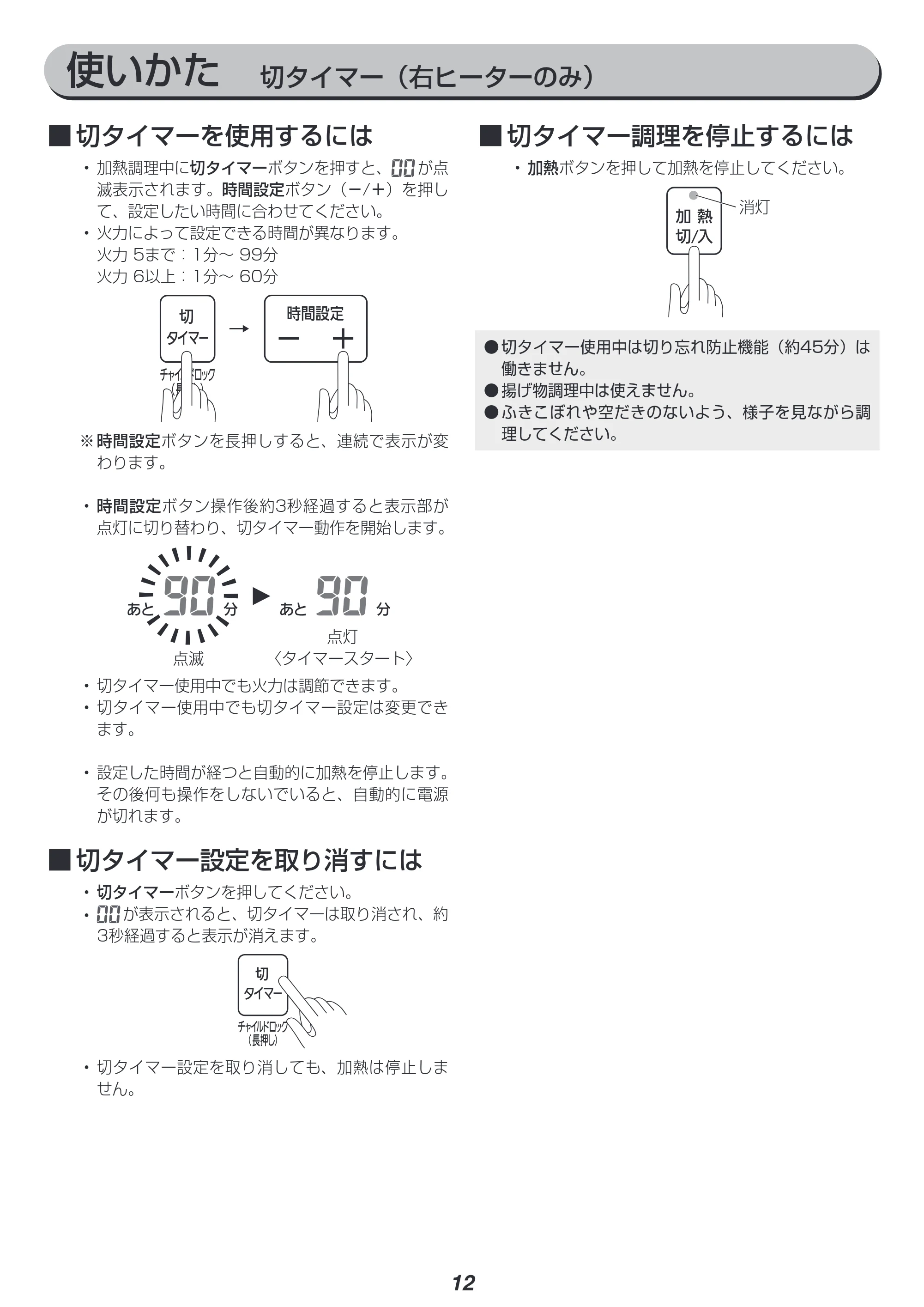 アイリスオーヤマ PIH-D4522 取扱説明書 — 原本ページ — 12ページ