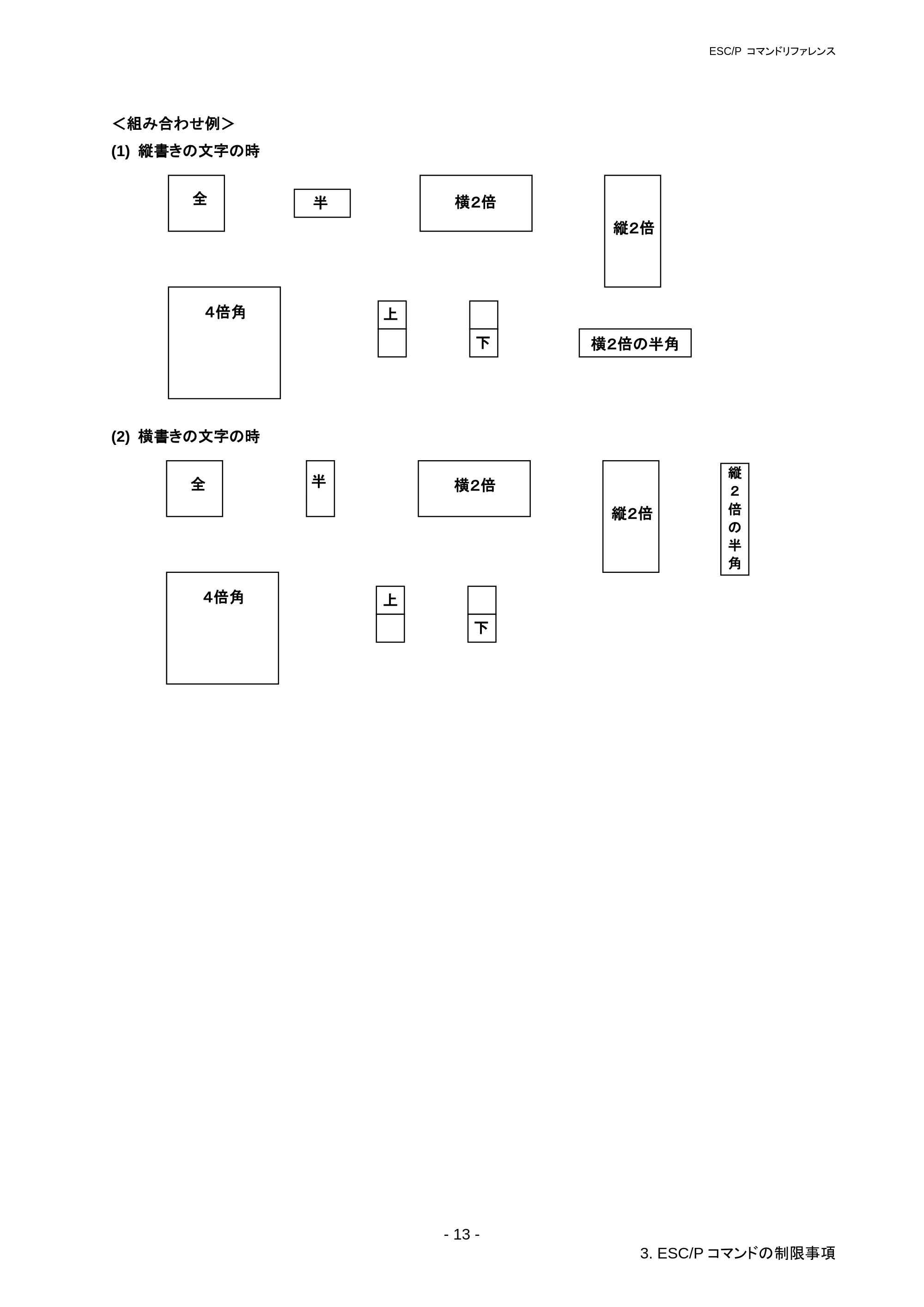 ブラザー RJ-3050 / RJ-3050Ai / RJ-3150 ESC/Pコマンドリファレンス — 原本ページ — 19ページ