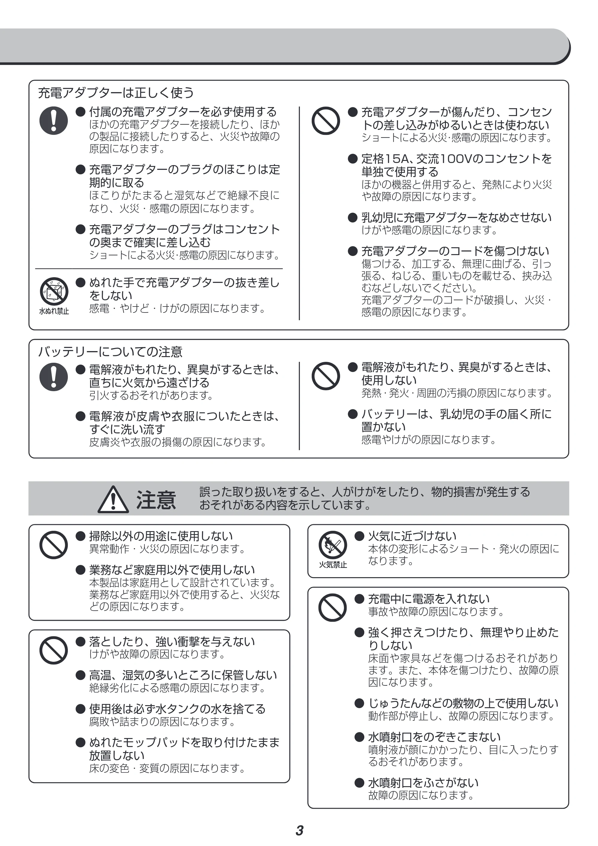 アイリスオーヤマ IC-M01S 取扱説明書 — 原本ページ — 3ページ