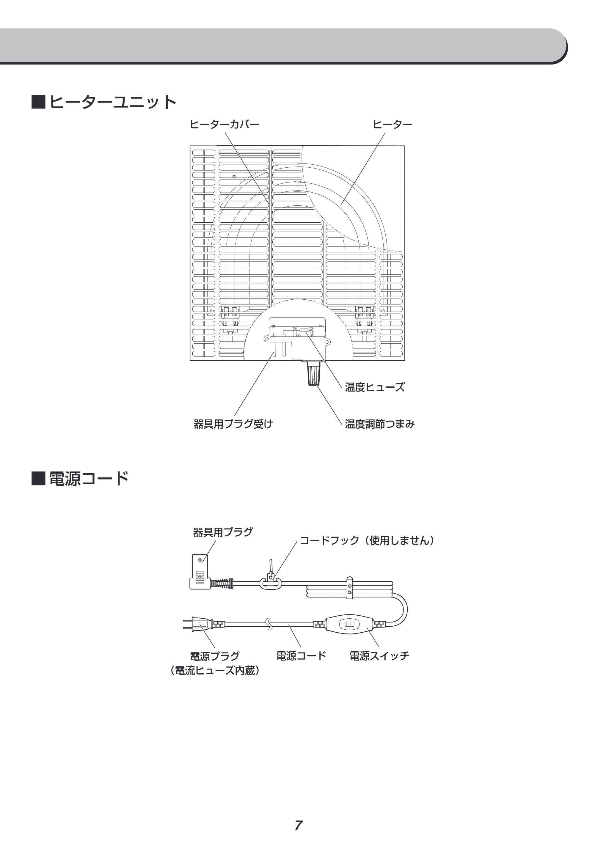 アイリスオーヤマ IKT-BA0870LBR 取扱説明書 — 原本ページ — 7ページ