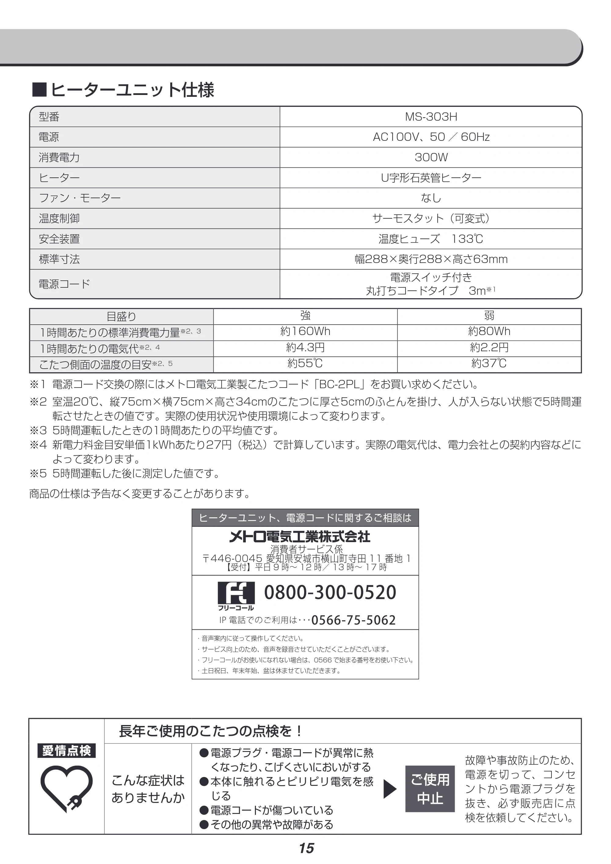 アイリスオーヤマ IKT-BA0870LBR 取扱説明書 — 原本ページ — 15ページ