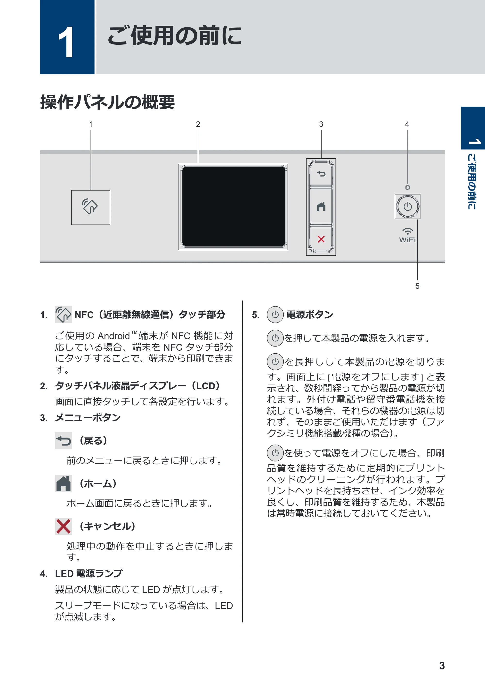 ブラザー DCP-J4140N / MFC-J4440N / MFC-J4540N かんたん操作ガイド — 1 ご使用の前に — 原本ページ — 4ページ