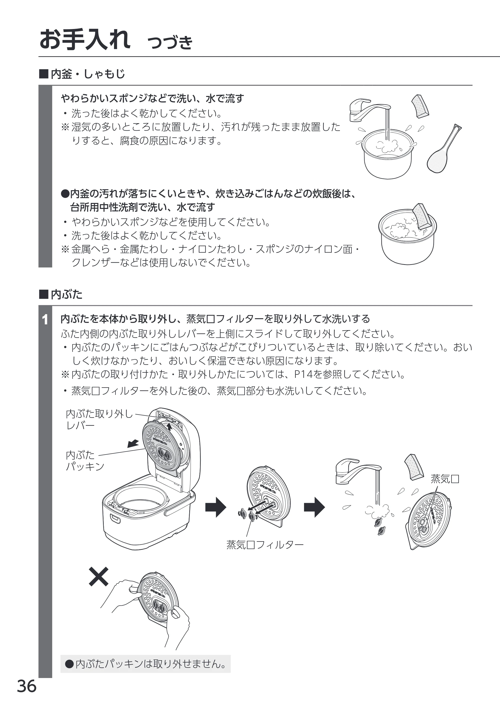 アイリスオーヤマ RC-PDA50 取扱説明書 — 原本ページ — 36ページ