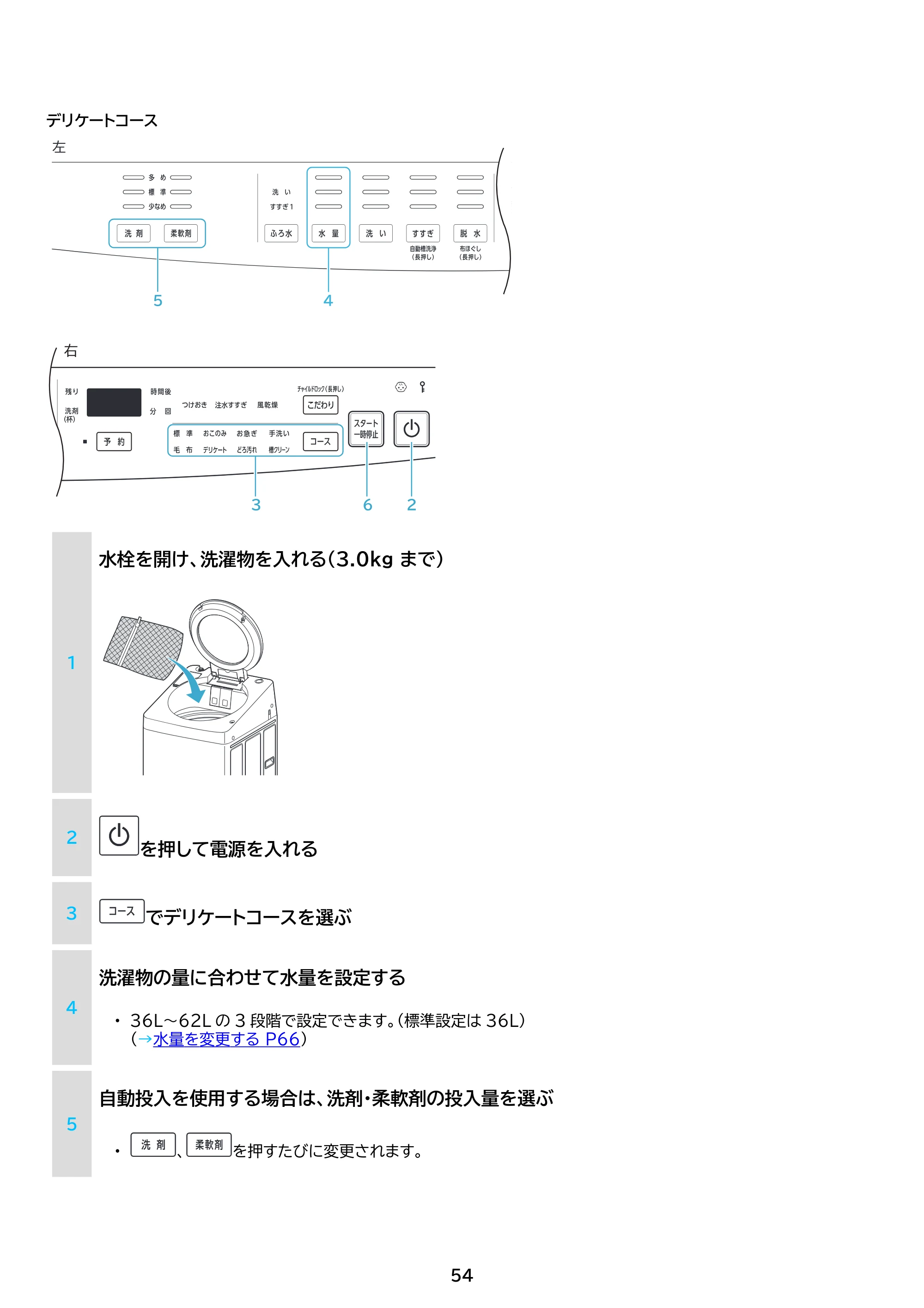 アイリスオーヤマ TCW-105A02 取扱説明書 — 原本ページ — 54ページ