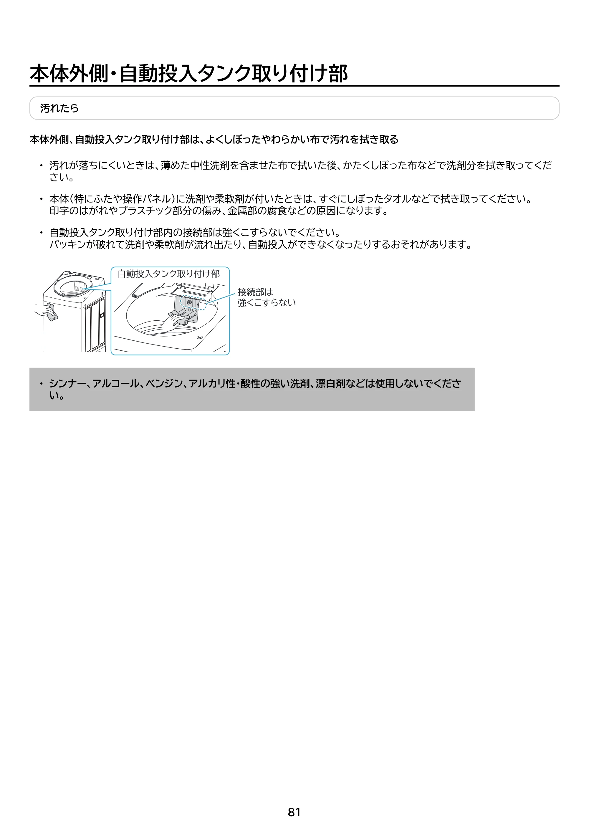 アイリスオーヤマ TCW-105A02 取扱説明書 — 原本ページ — 81ページ