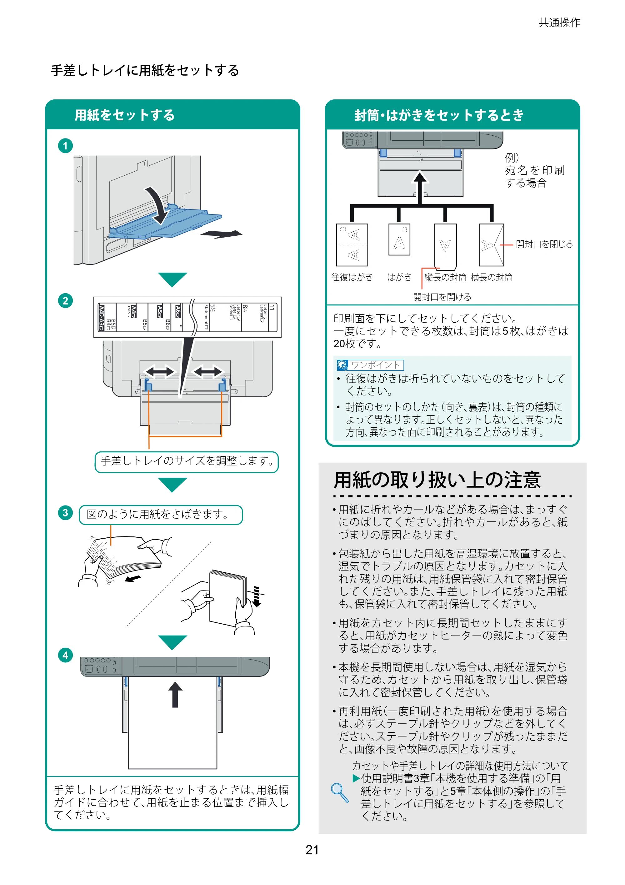 京セラ TASKalfa 2460ci/2460ci+ / TASKalfa 2470ci/2470ci+ TASKalfa 2470ci/2470ci+/2460ci/2460ci+ クイックガイド — 原本ページ — 21ページ