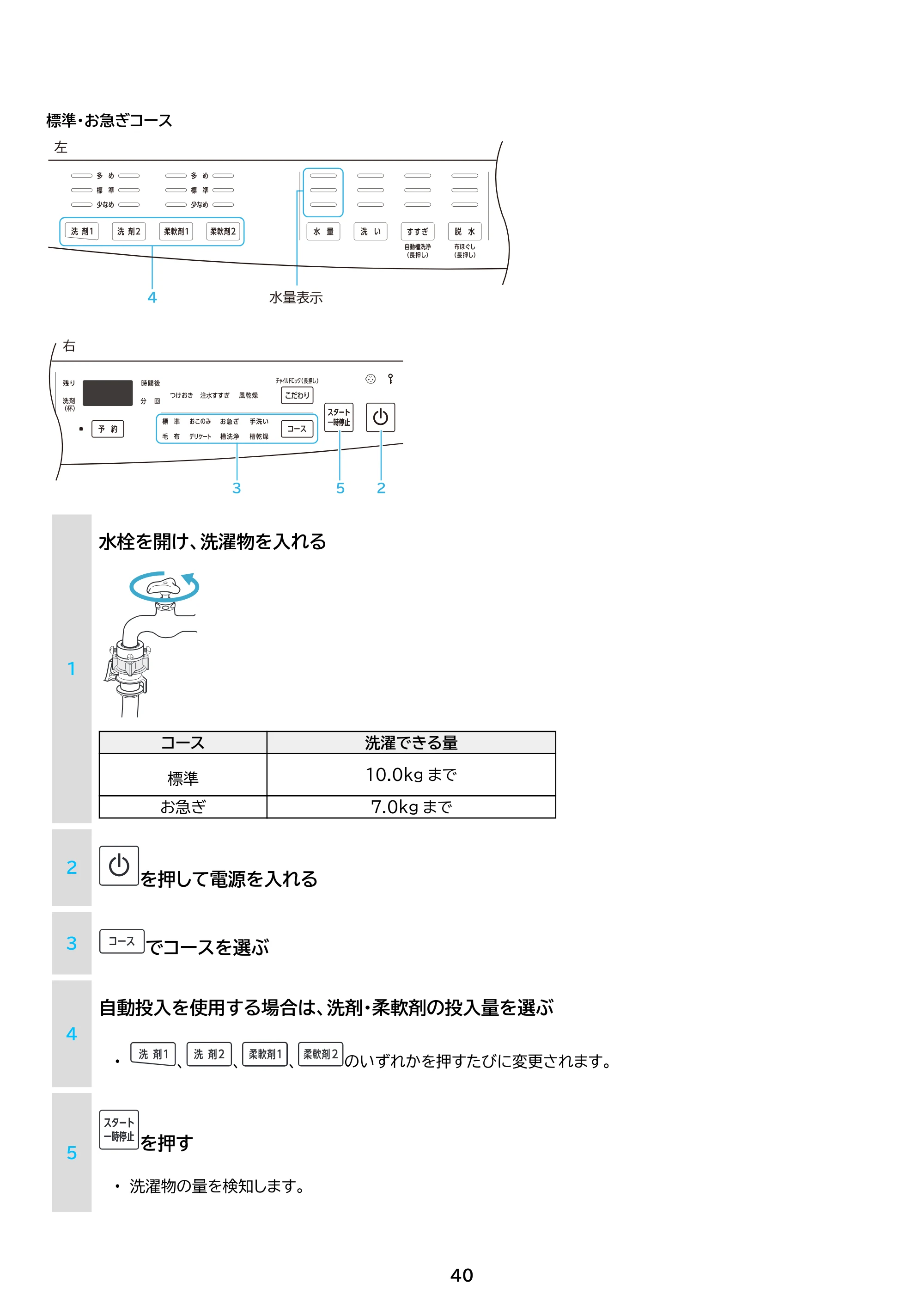 アイリスオーヤマ TCW-100A02 取扱説明書 — 原本ページ — 40ページ