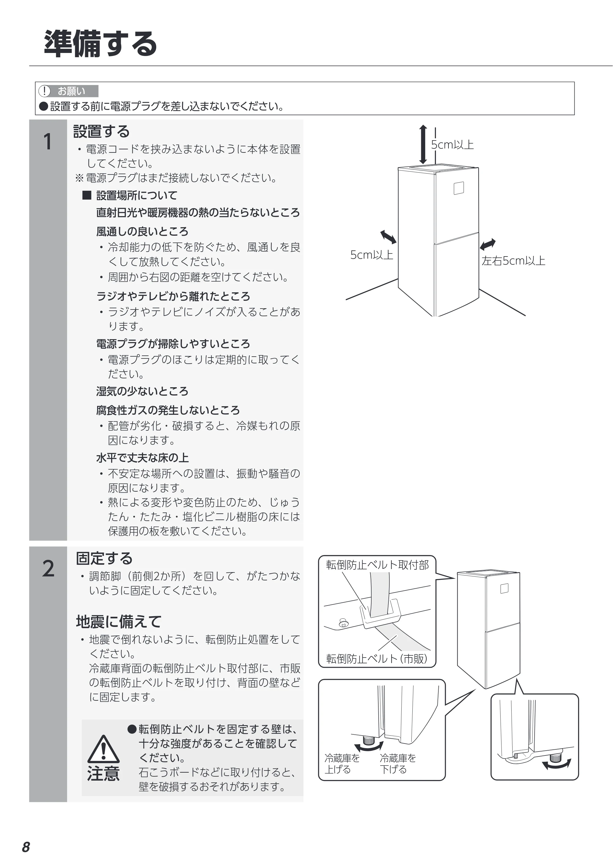 アイリスオーヤマ IRSN-15B 取扱説明書 — 原本ページ — 8ページ
