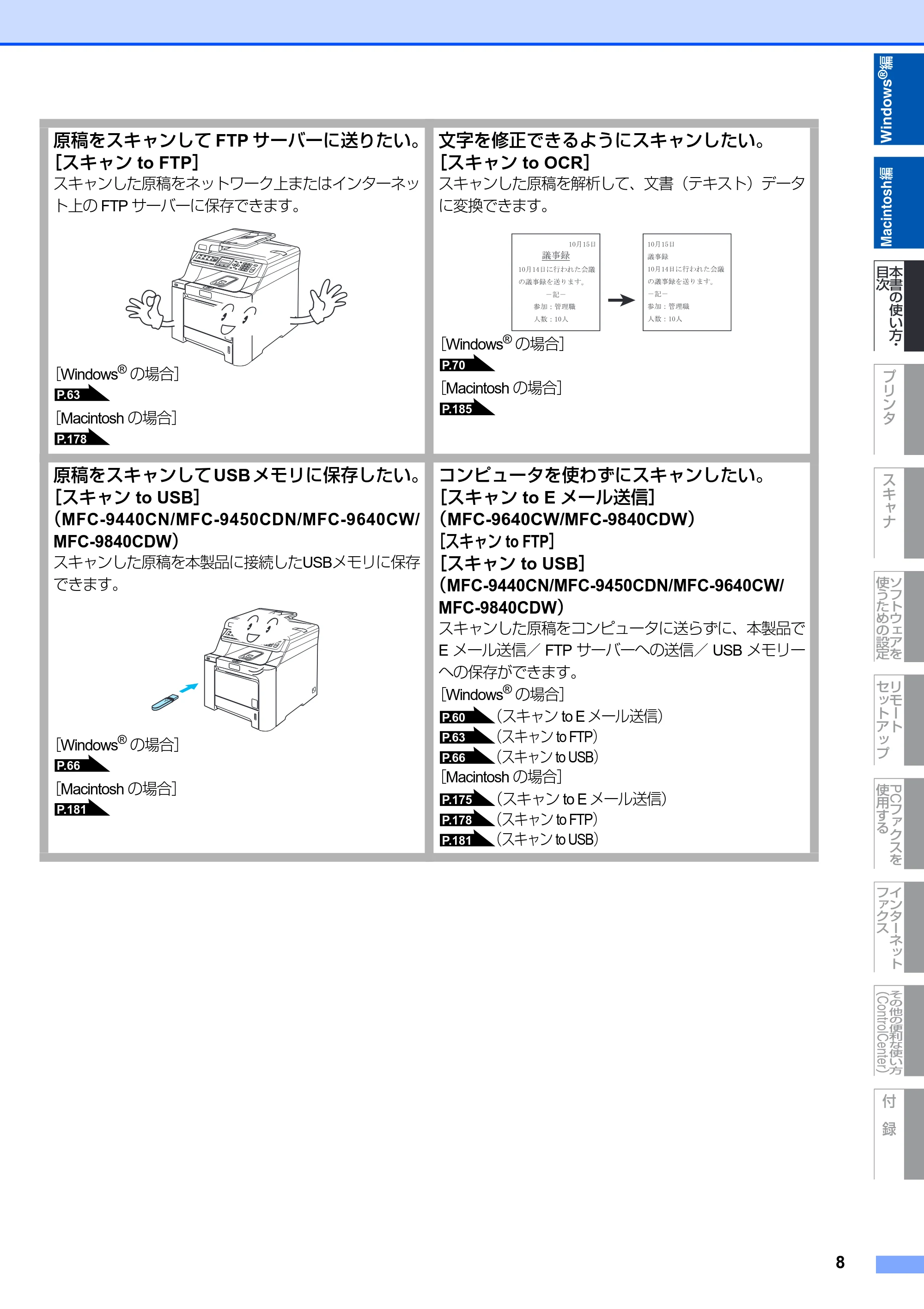 ブラザー DCP-9040CN / MFC-9440CN / MFC-9450CDN ユーザーズガイド ～パソコン活用編～ — 原本ページ — 9ページ