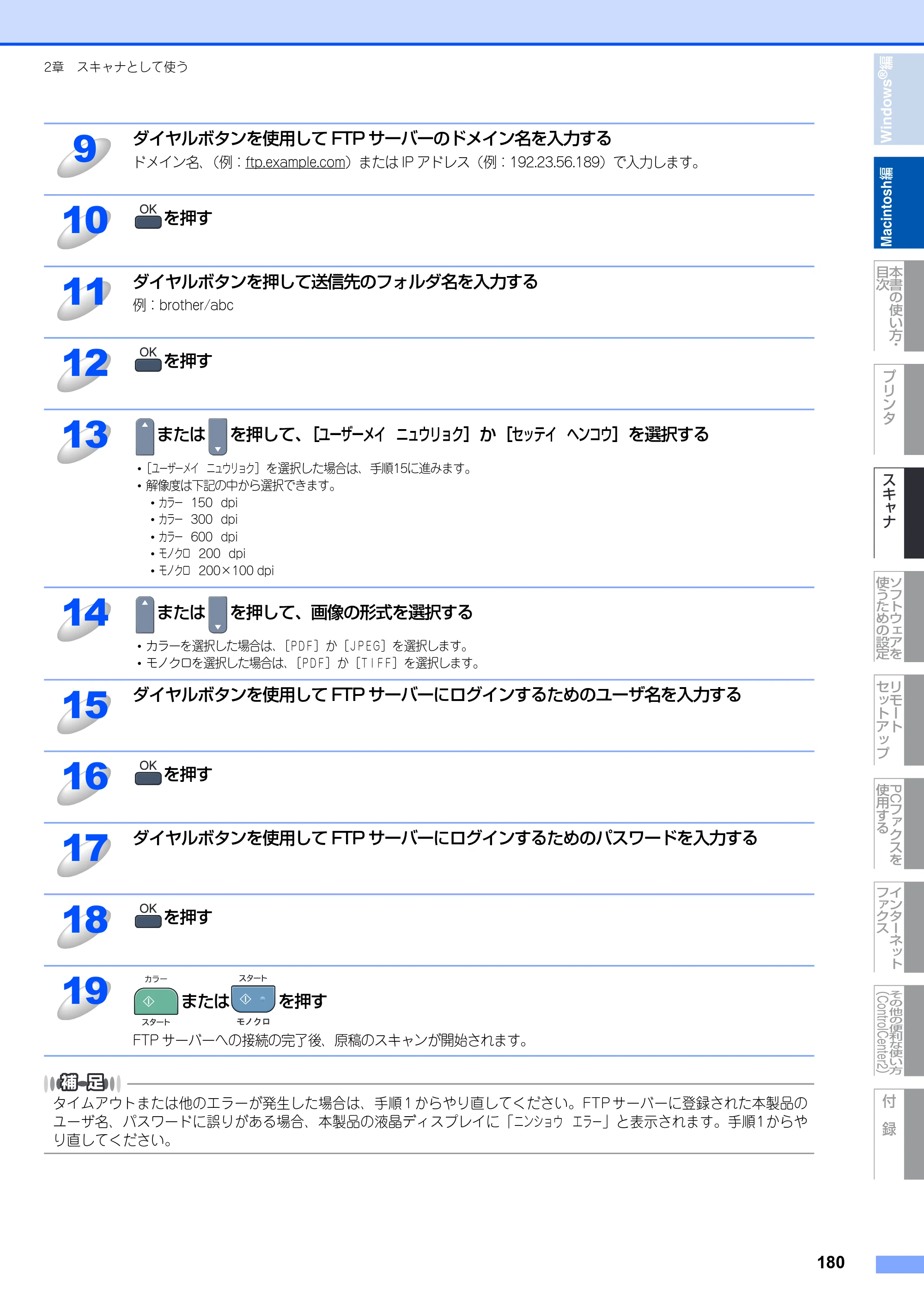 ブラザー DCP-9040CN / MFC-9440CN / MFC-9450CDN ユーザーズガイド ～パソコン活用編～ — 原本ページ — 181ページ