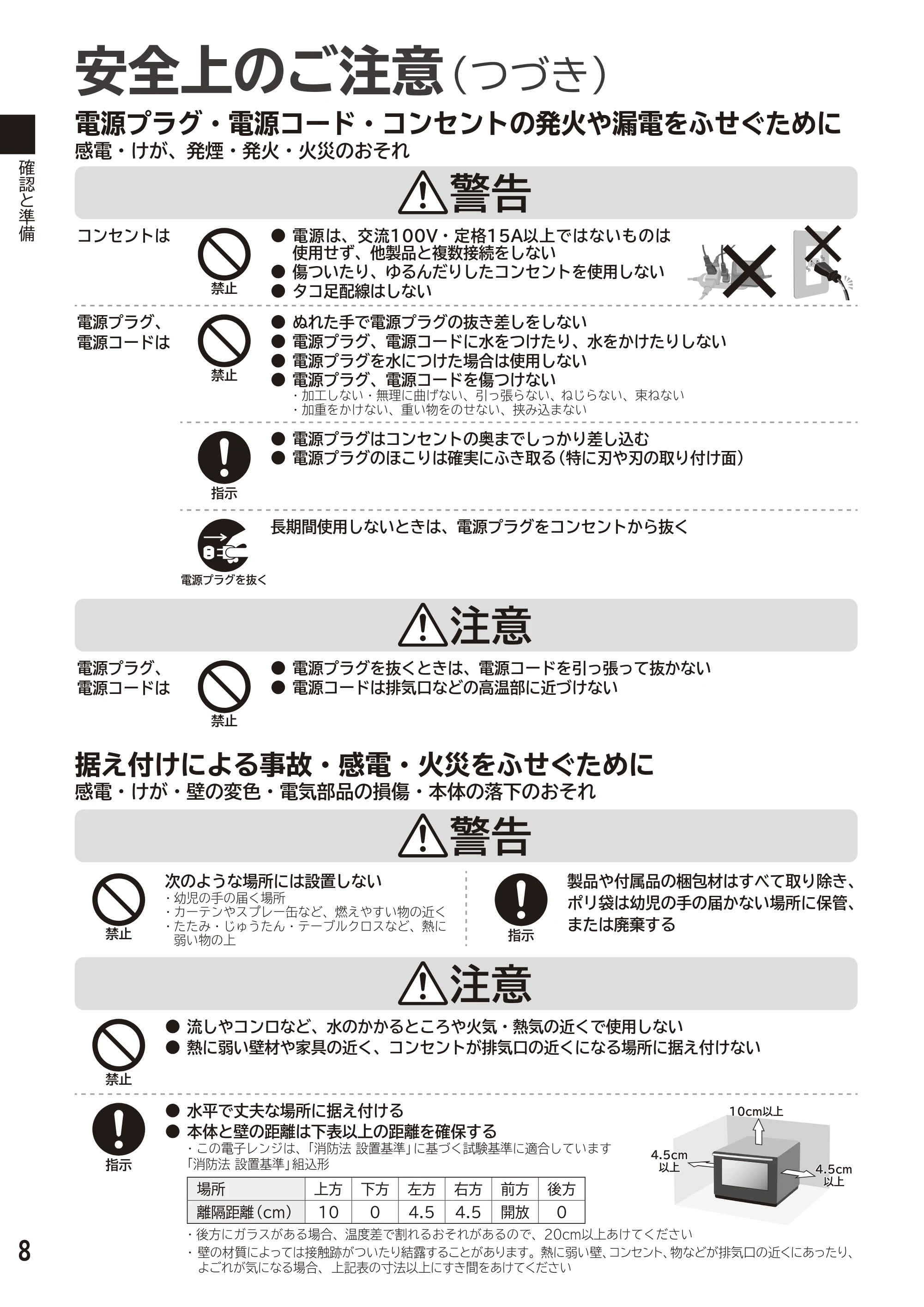 日立 MRO-S7D 取扱説明書 — 原本ページ — 8ページ