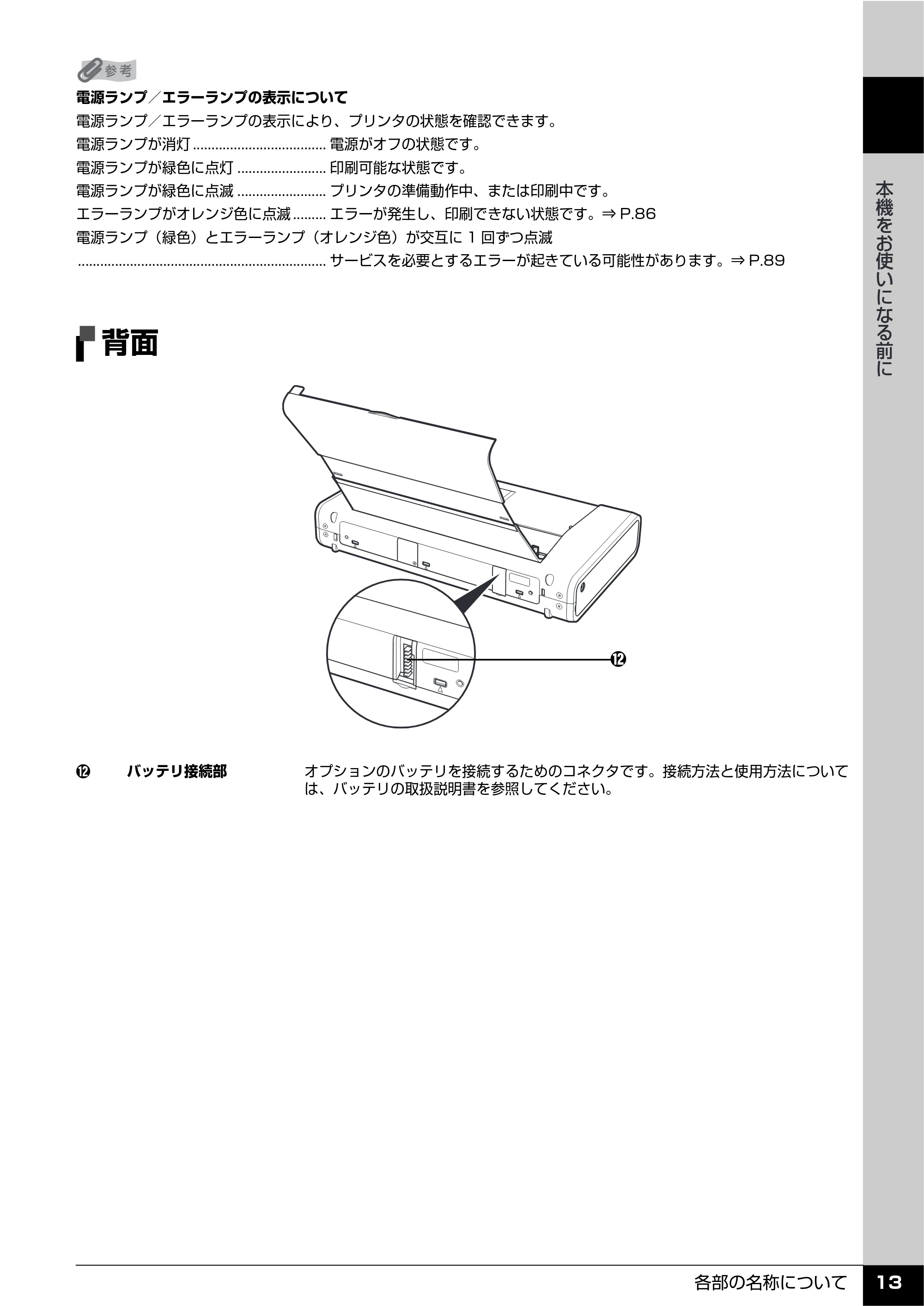 キヤノン PIXUS iP100 操作ガイド 使用説明書 （PDF形式／11.07Mバイト） — 背面 — 原本ページ — 15ページ