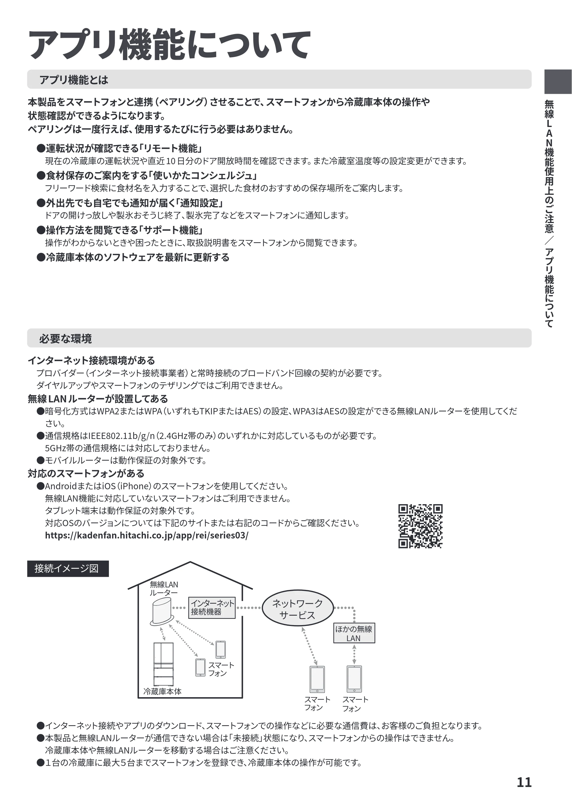 日立 R-HZC62Y / R-HZC54Y 取扱説明書 — 原本ページ — 11ページ
