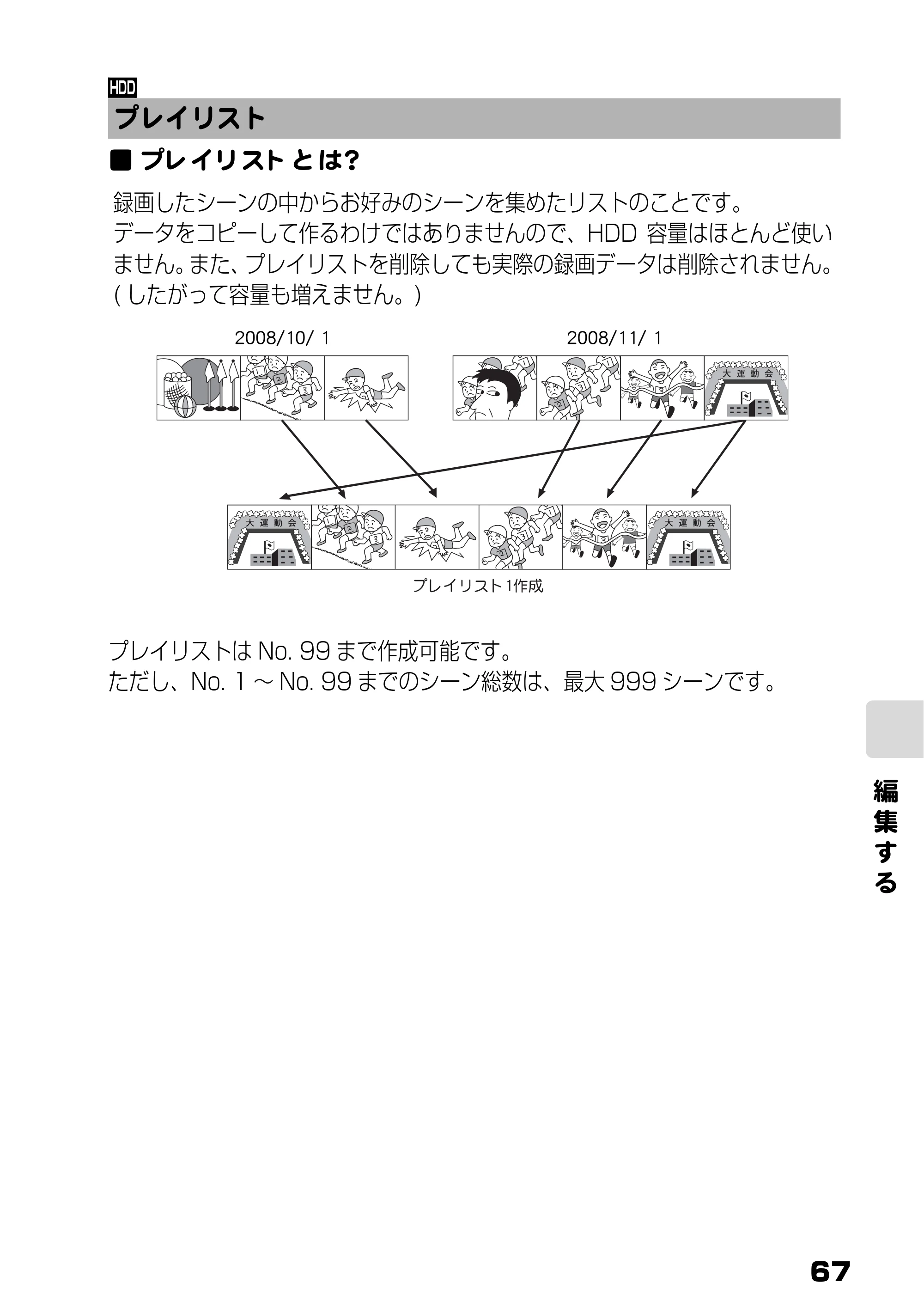 日立 DZ-HD90 取扱説明書 — プレイリスト — 原本ページ — 5ページ