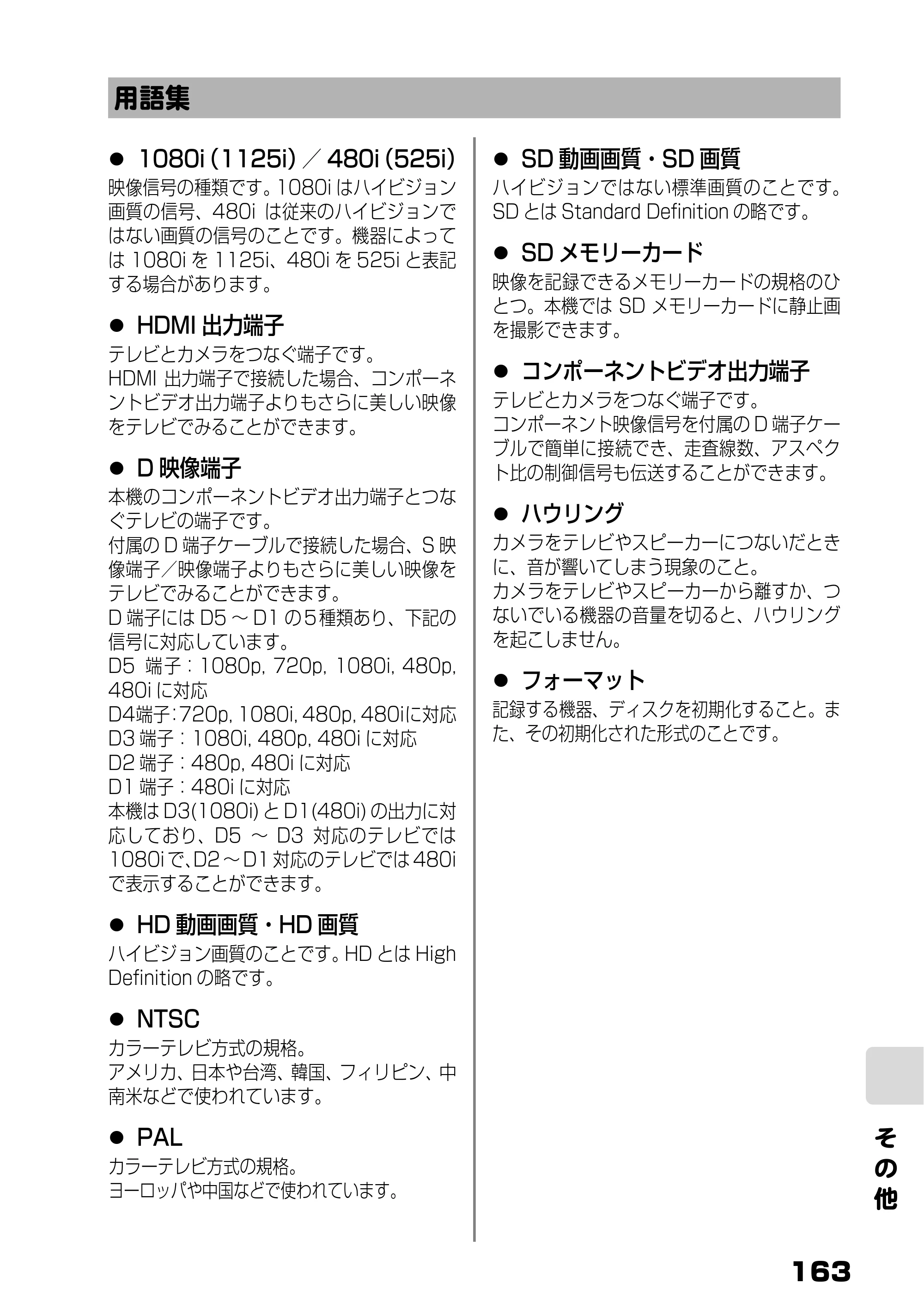 日立 DZ-HD90 取扱説明書 — 用語集 — 原本ページ — 101ページ