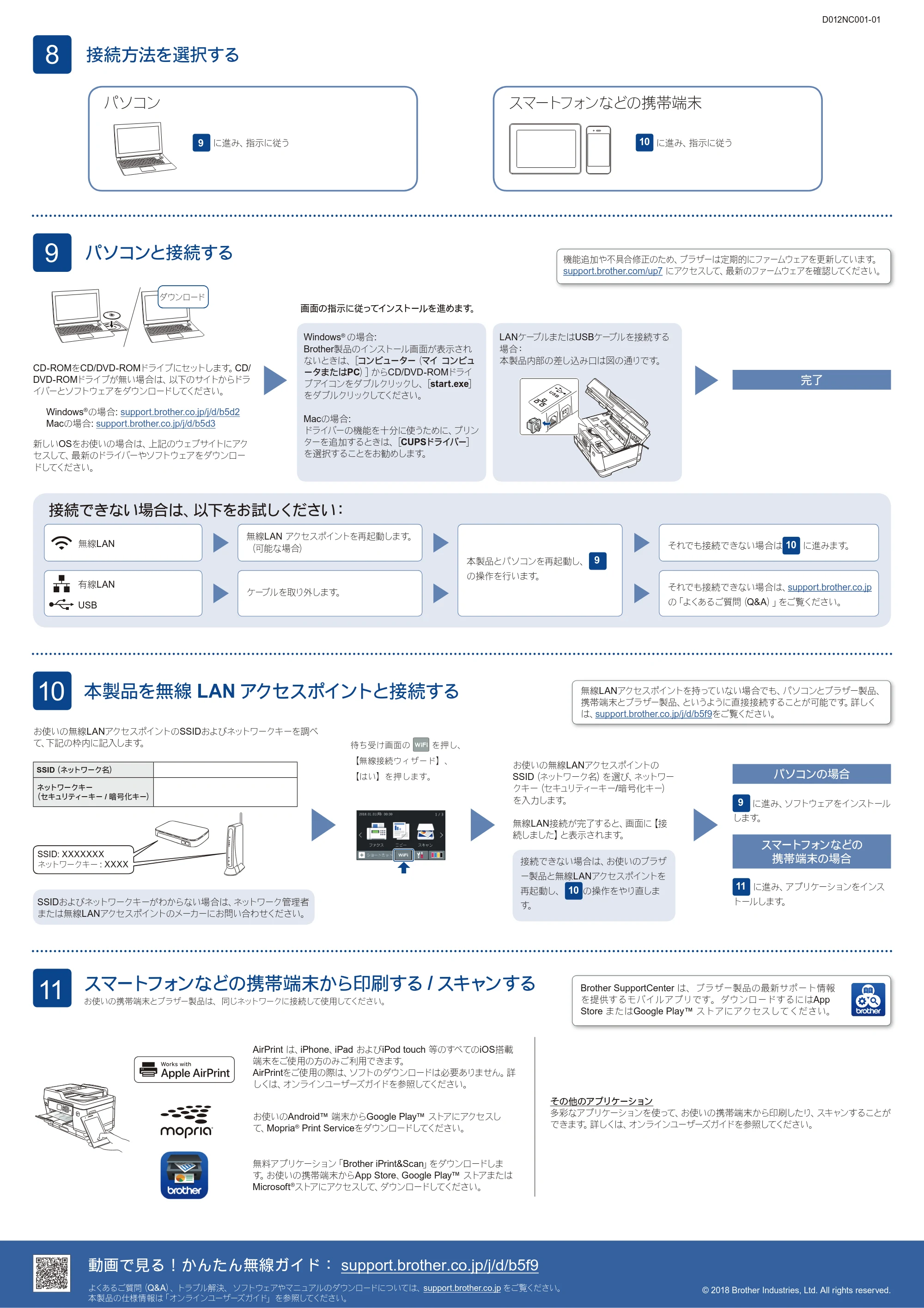 ブラザー MFC-J6997CDW / MFC-J6999CDW かんたん設置ガイド — 原本ページ — 2ページ