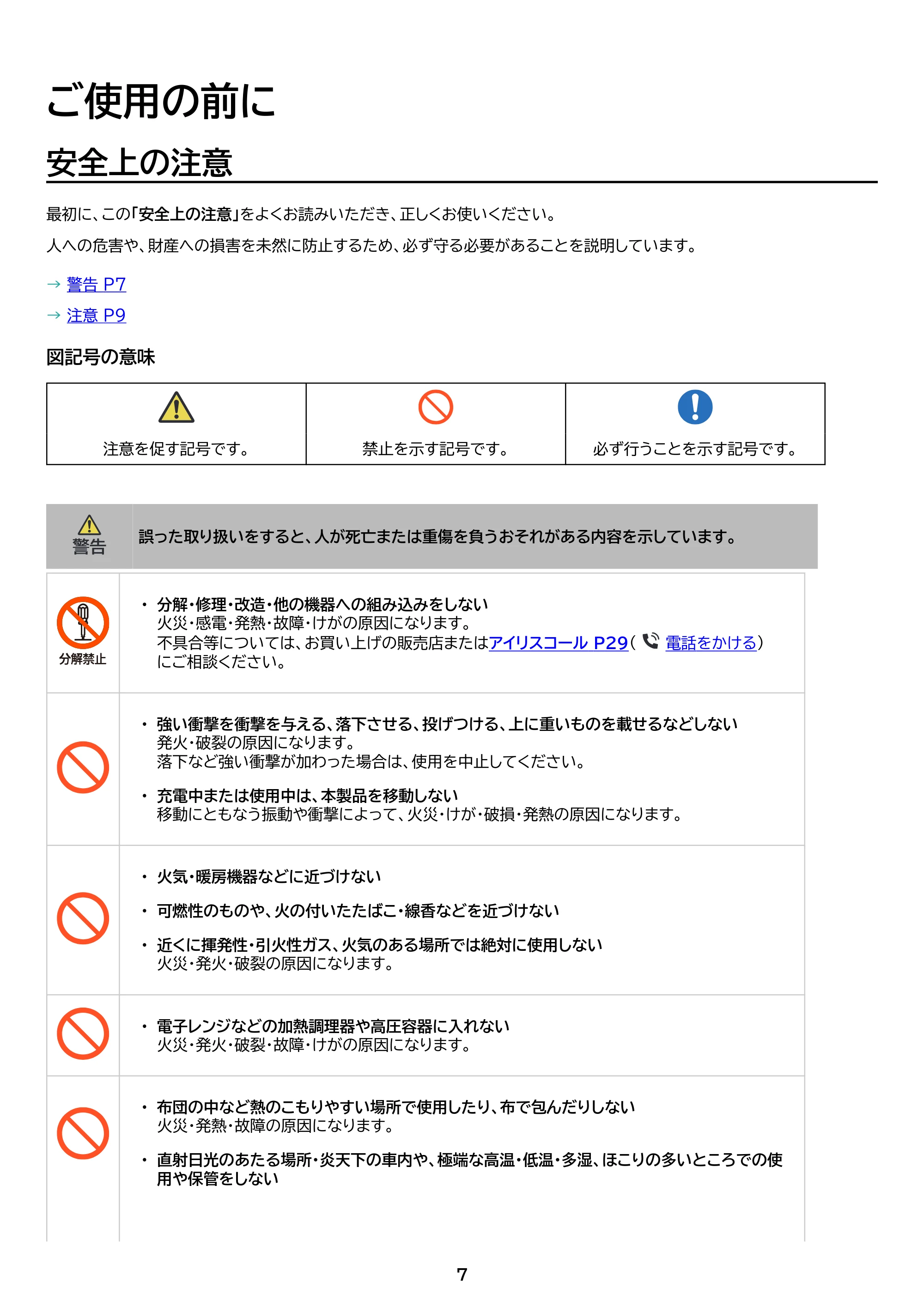 アイリスオーヤマ IBT-A32100 取扱説明書 — 原本ページ — 7ページ