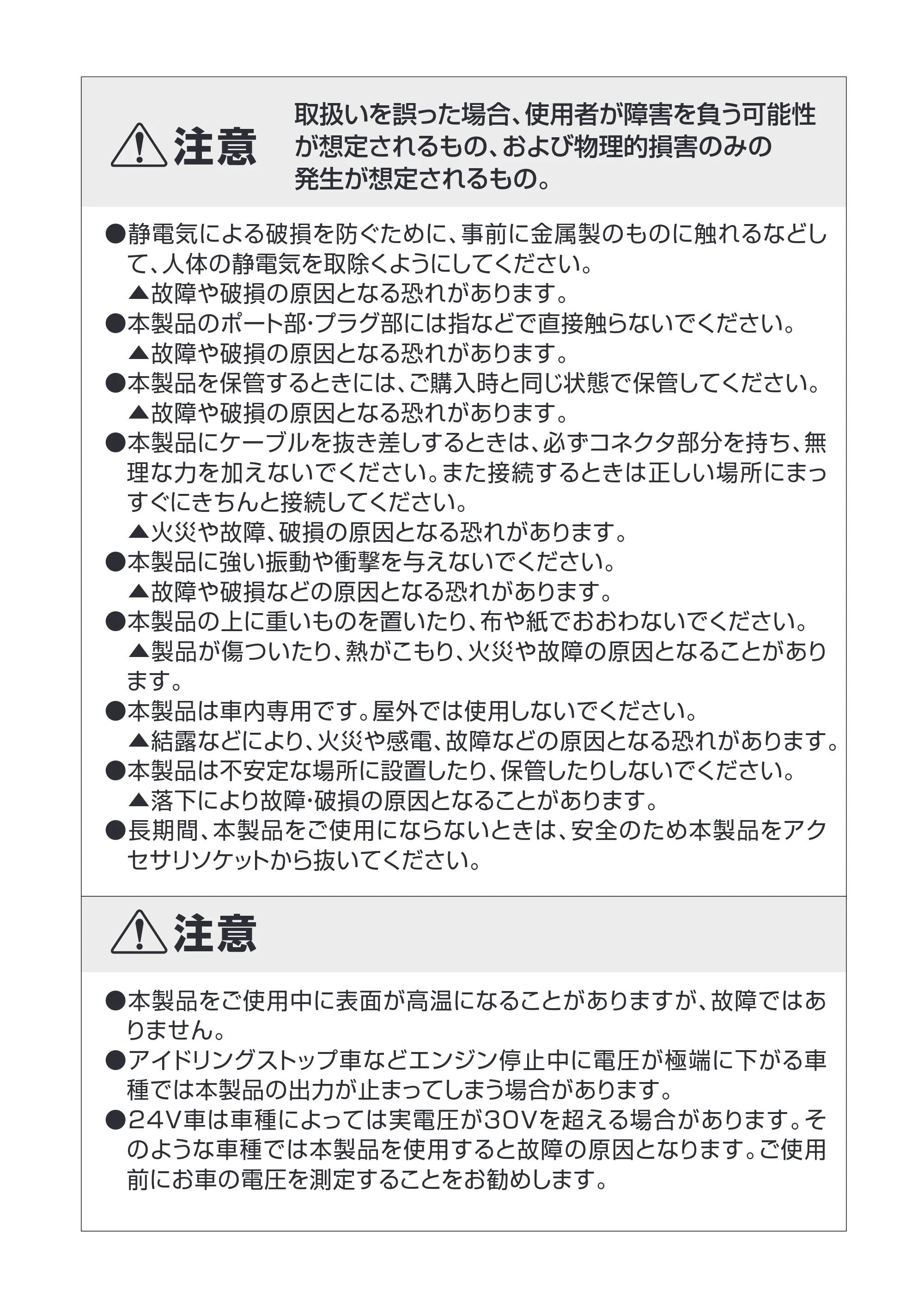 サンワサプライ INCAR-004SET 取扱説明書 — 原本ページ — 3ページ