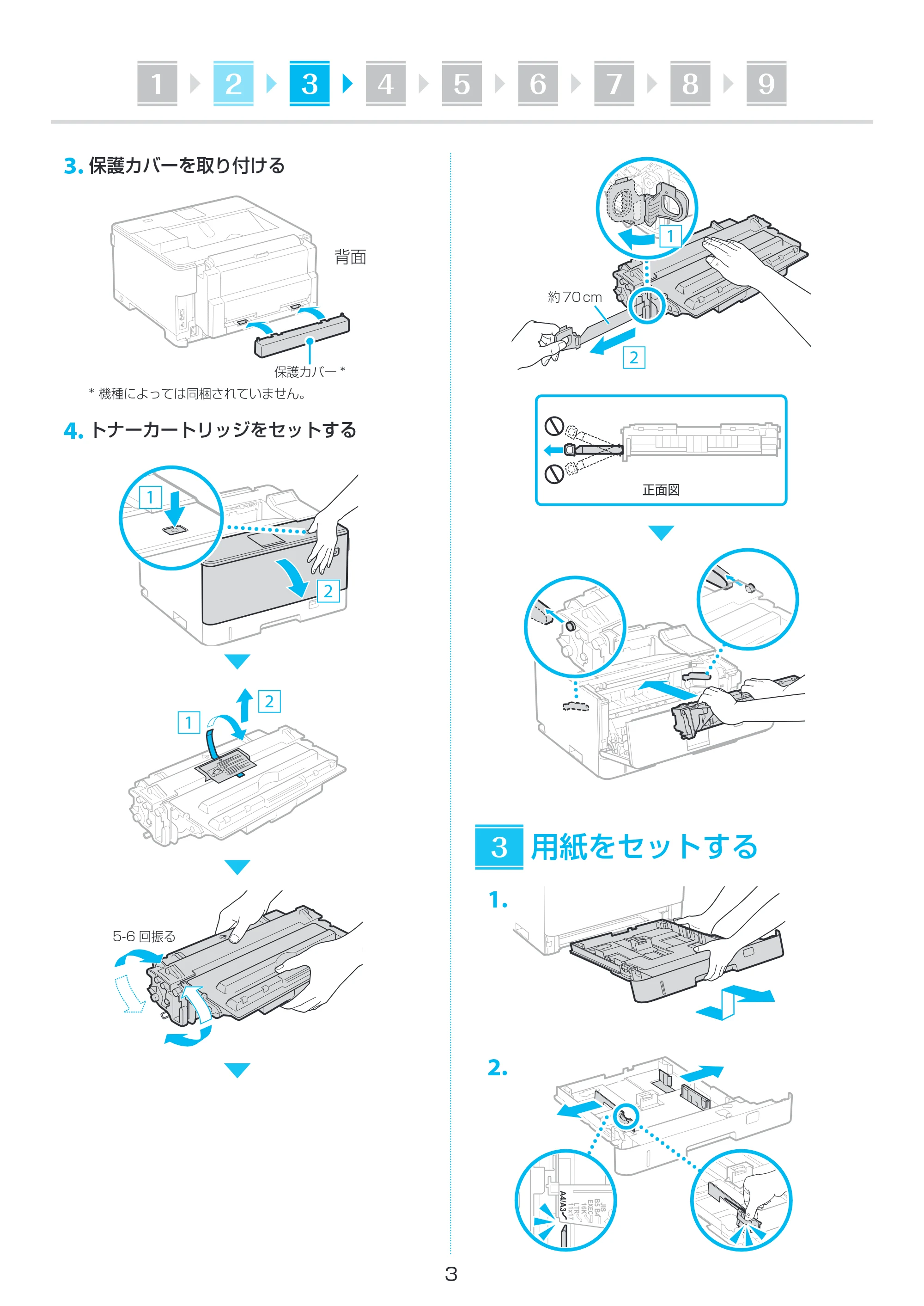 キヤノン LBP453i・LBP452・LBP451・LBP451e・LBP411 セットアップガイド 2023年5月25日掲載(PDF:2.80MB) — 原本ページ — 3ページ