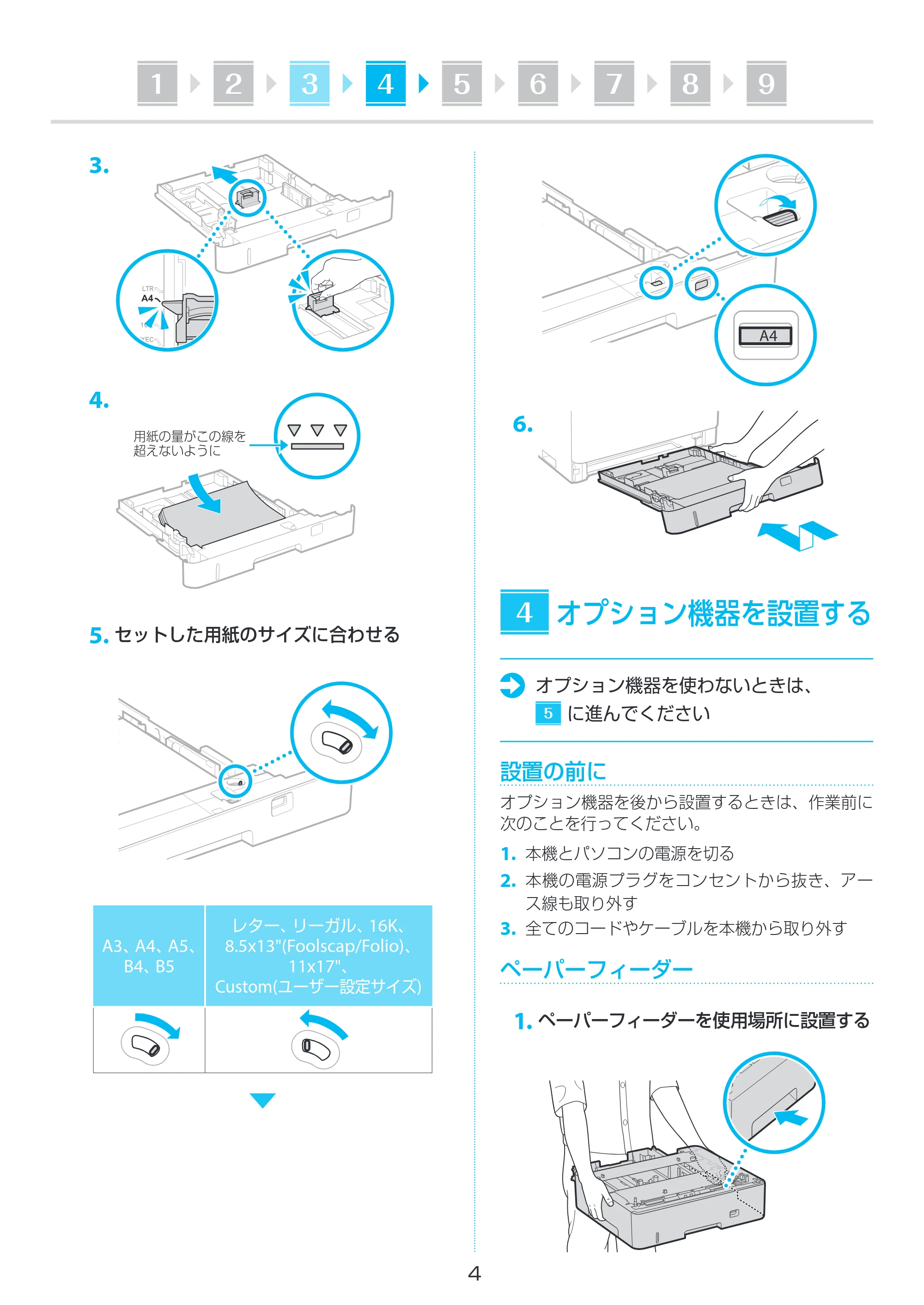 キヤノン LBP453i・LBP452・LBP451・LBP451e・LBP411 セットアップガイド 2023年5月25日掲載(PDF:2.80MB) — 原本ページ — 4ページ