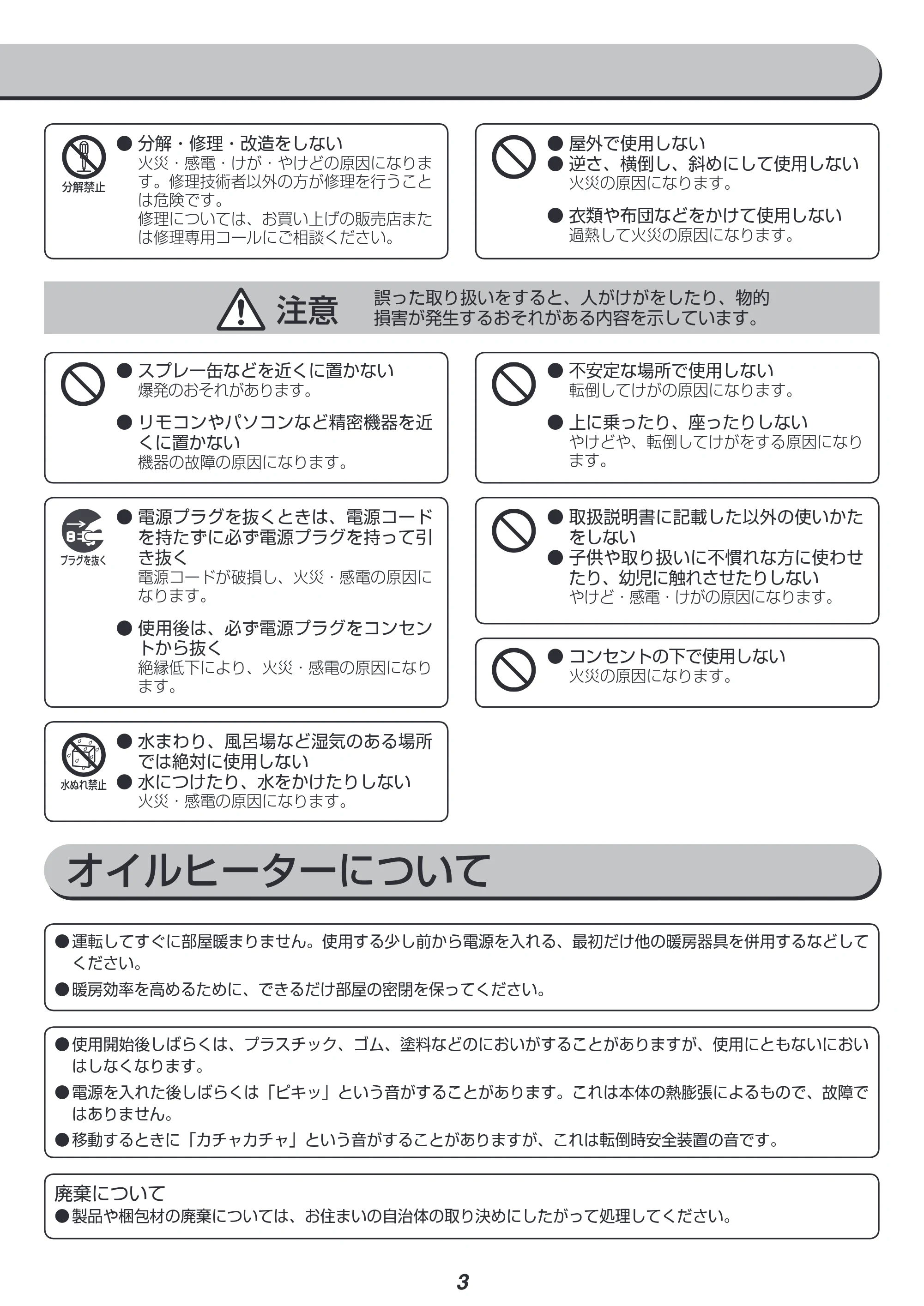 アイリスオーヤマ IOH-1208KS 取扱説明書 — 原本ページ — 3ページ