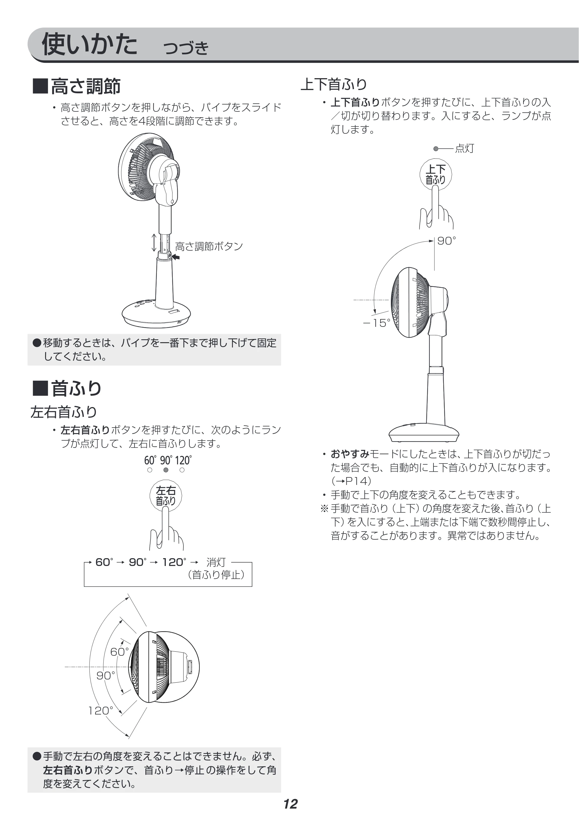 アイリスオーヤマ STF-DCV15T 取扱説明書 — 原本ページ — 12ページ