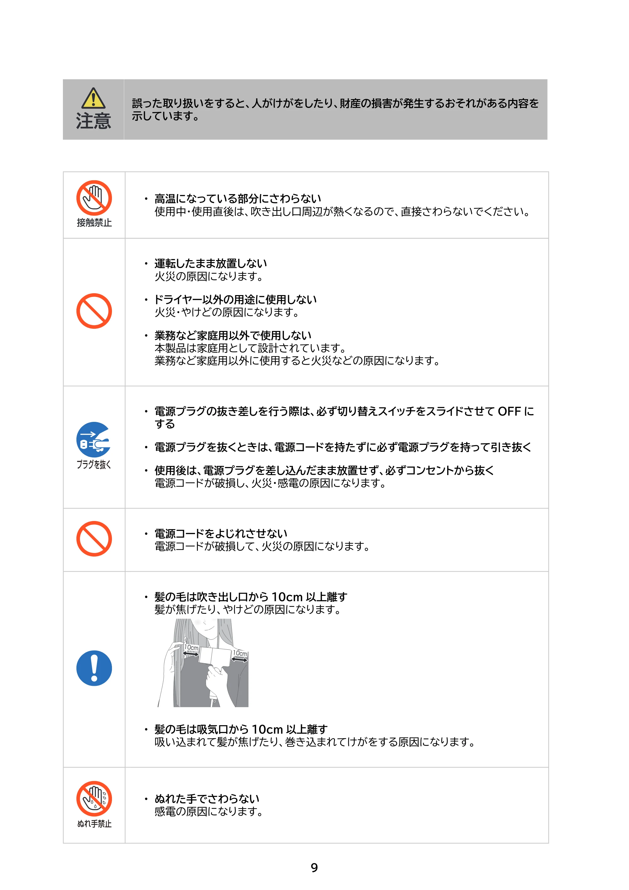 アイリスオーヤマ HDR-M202 取扱説明書 — 原本ページ — 9ページ