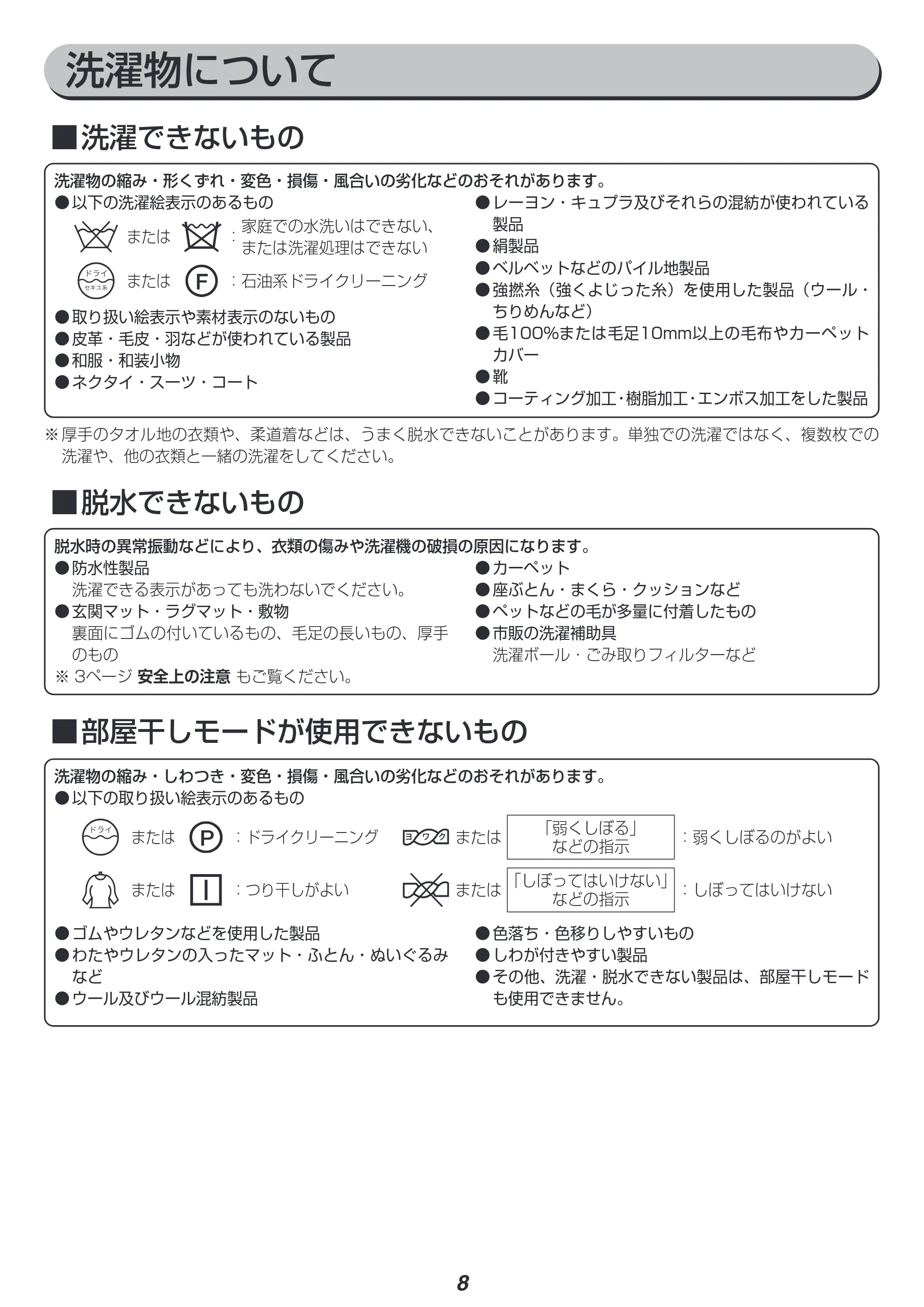 アイリスオーヤマ IAW-T451 取扱説明書 — 原本ページ — 8ページ