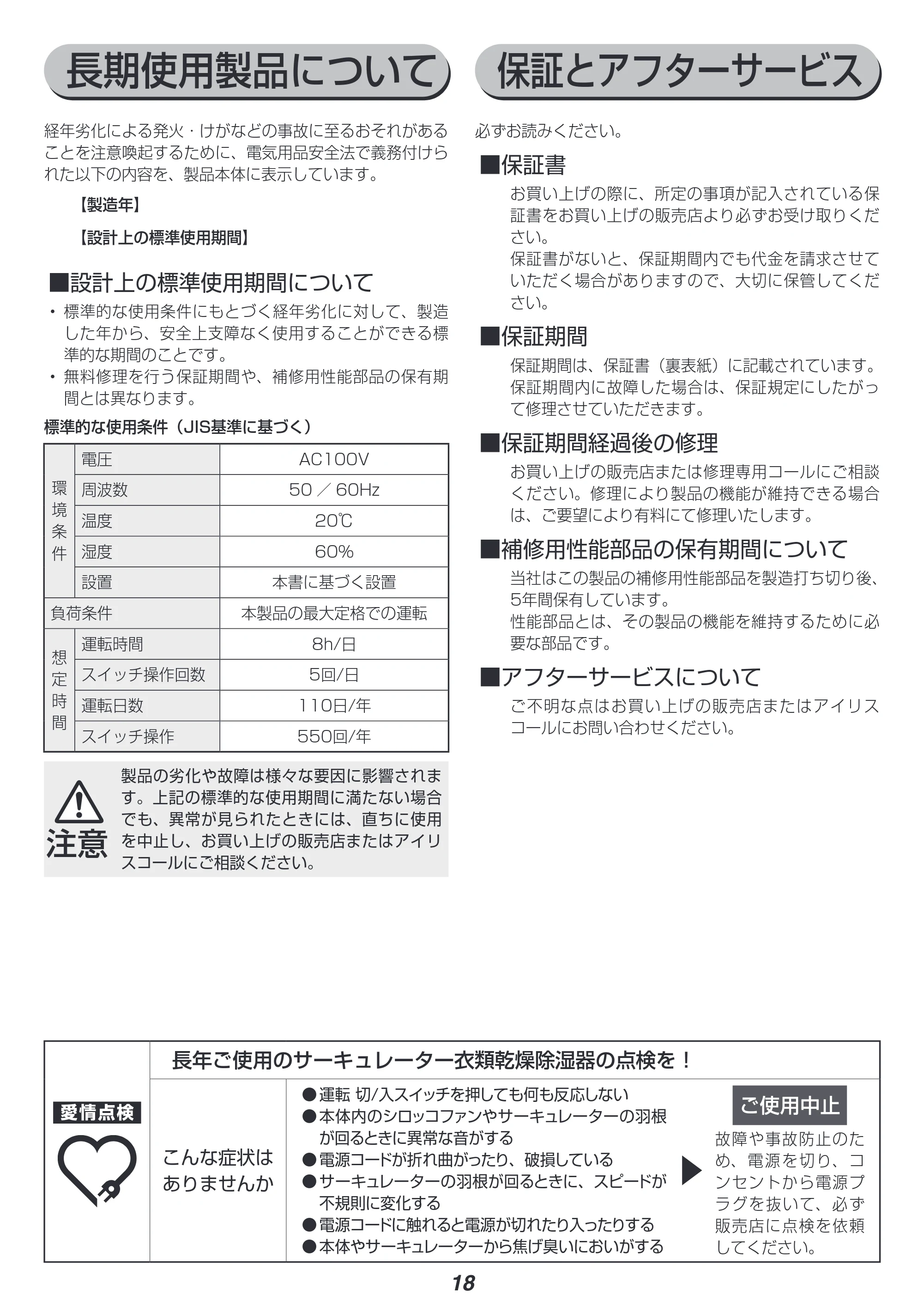 アイリスオーヤマ KIJDC-L50 取扱説明書 — 原本ページ — 18ページ