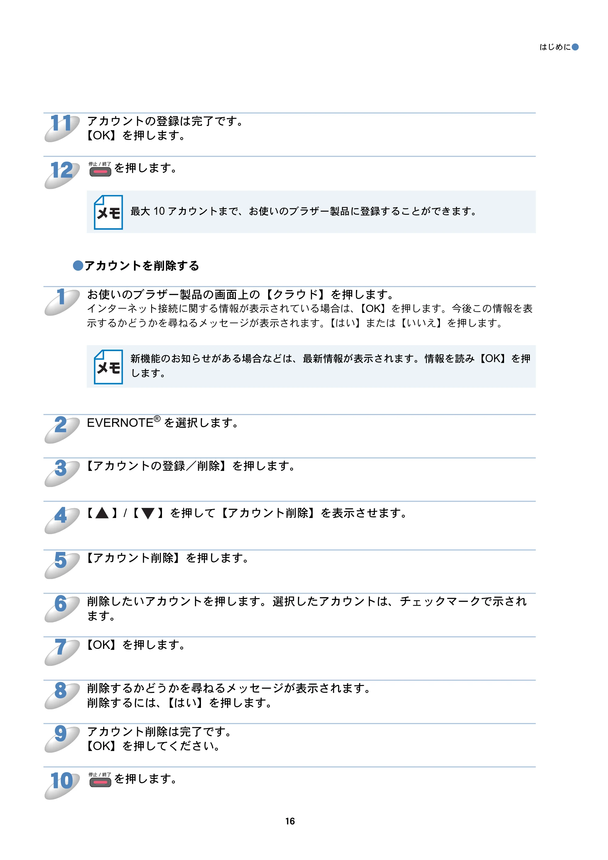 ブラザー DCP-J925N / MFC-J825N / MFC-J955DN / MFC-J955DWN クラウド接続ガイド — 原本ページ — 17ページ