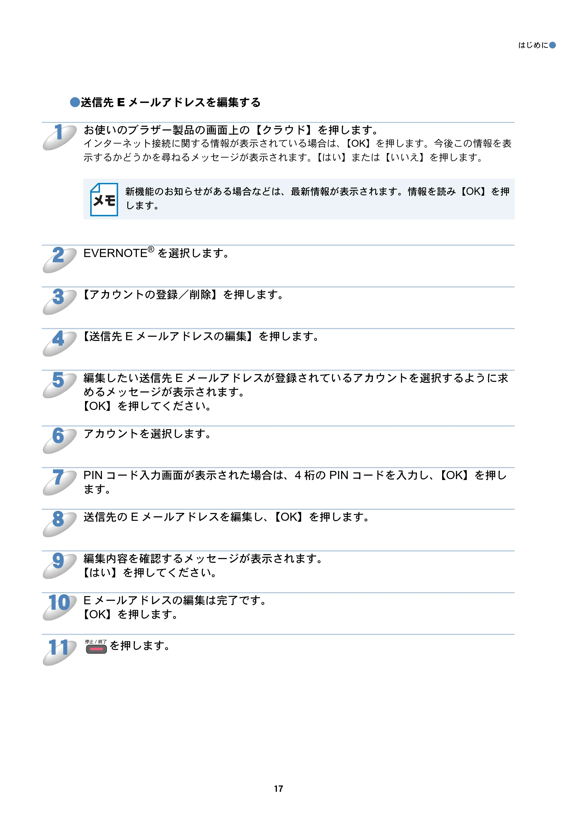 ブラザー DCP-J925N / MFC-J825N / MFC-J955DN / MFC-J955DWN クラウド接続ガイド — 原本ページ — 18ページ