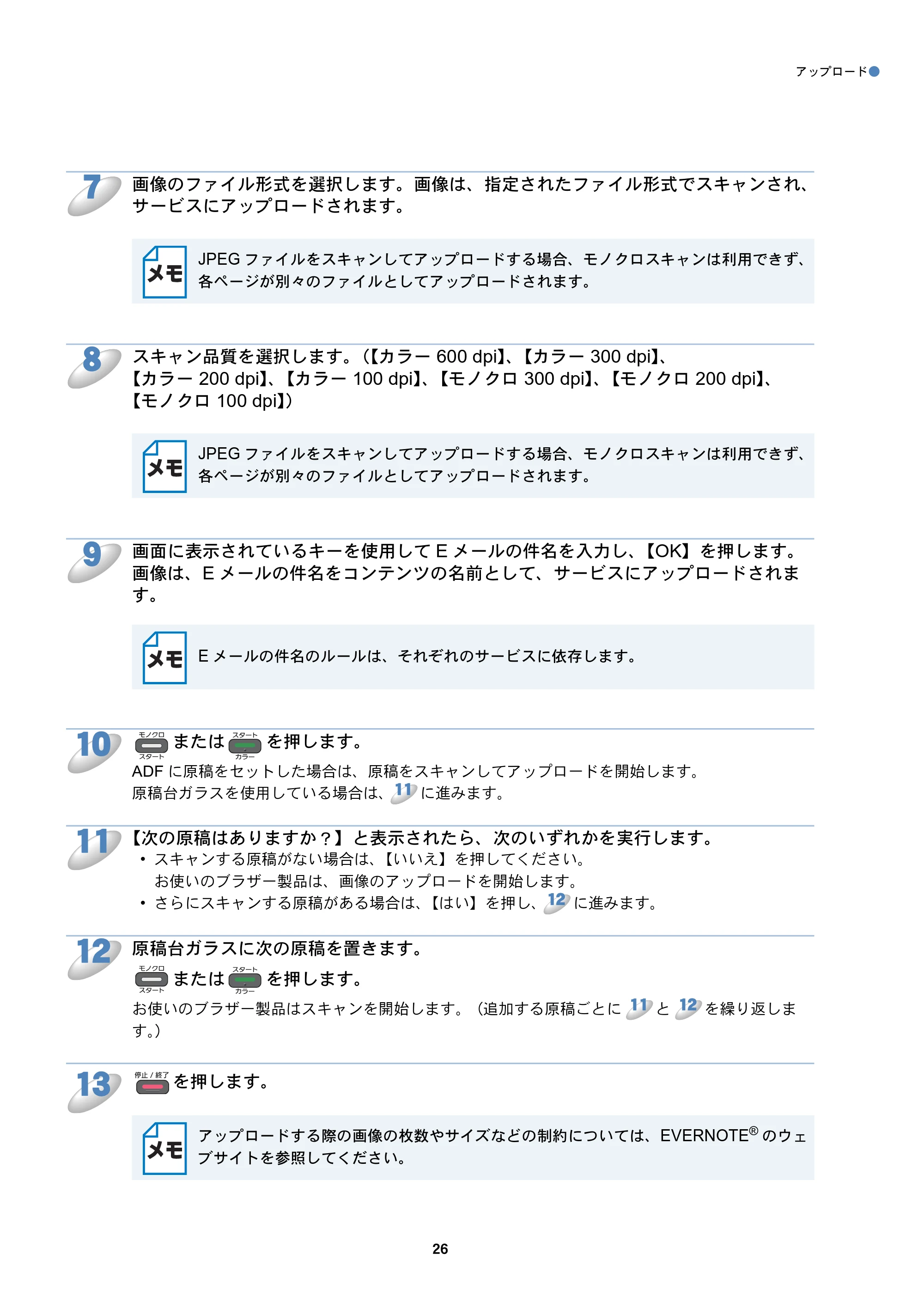 ブラザー DCP-J925N / MFC-J825N / MFC-J955DN / MFC-J955DWN クラウド接続ガイド — 原本ページ — 27ページ