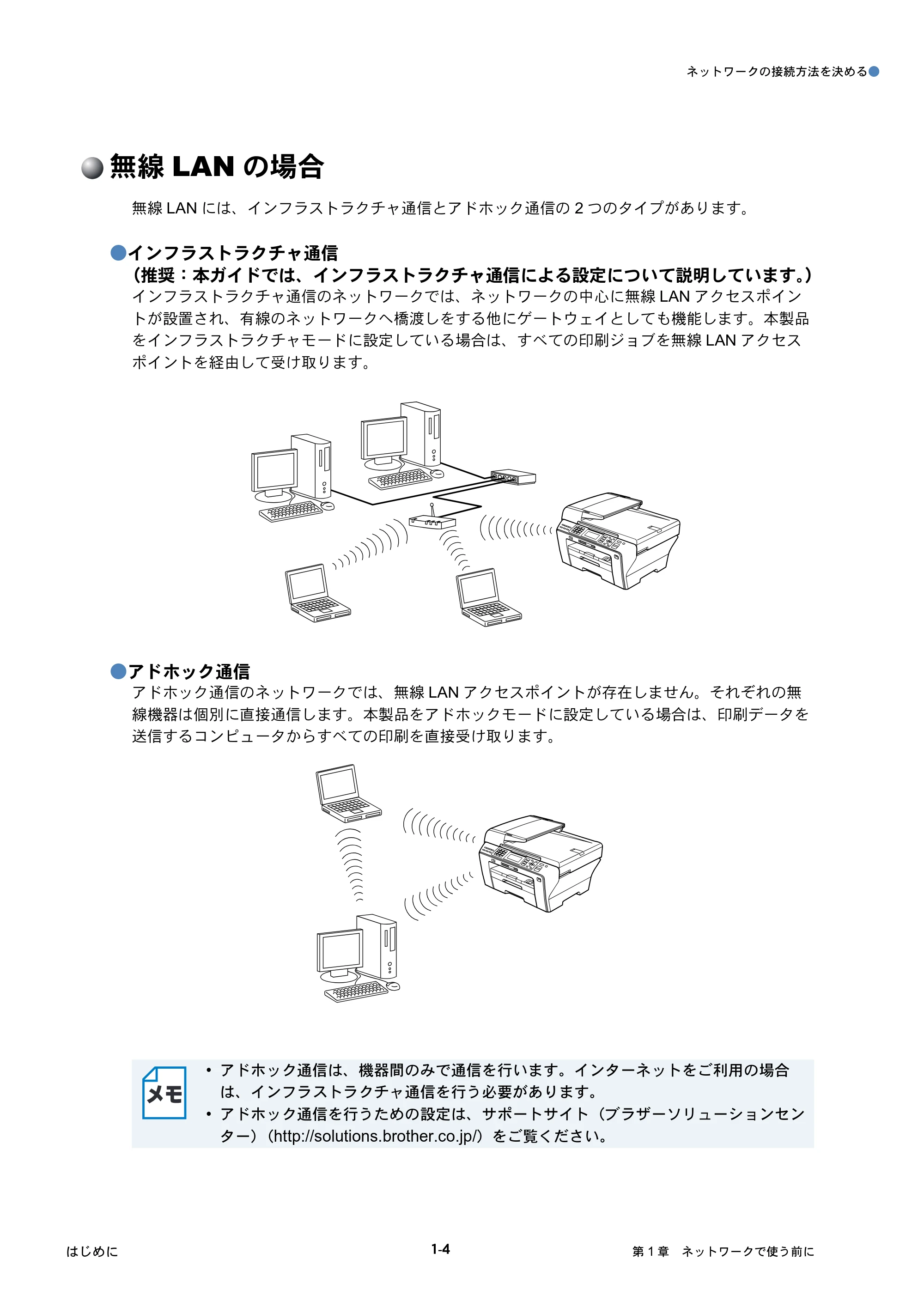 ブラザー DCP-535CN / MFC-490CN / MFC-5890CN ネットワーク取扱説明書 — 無線LANの場合 — 原本ページ — 17ページ