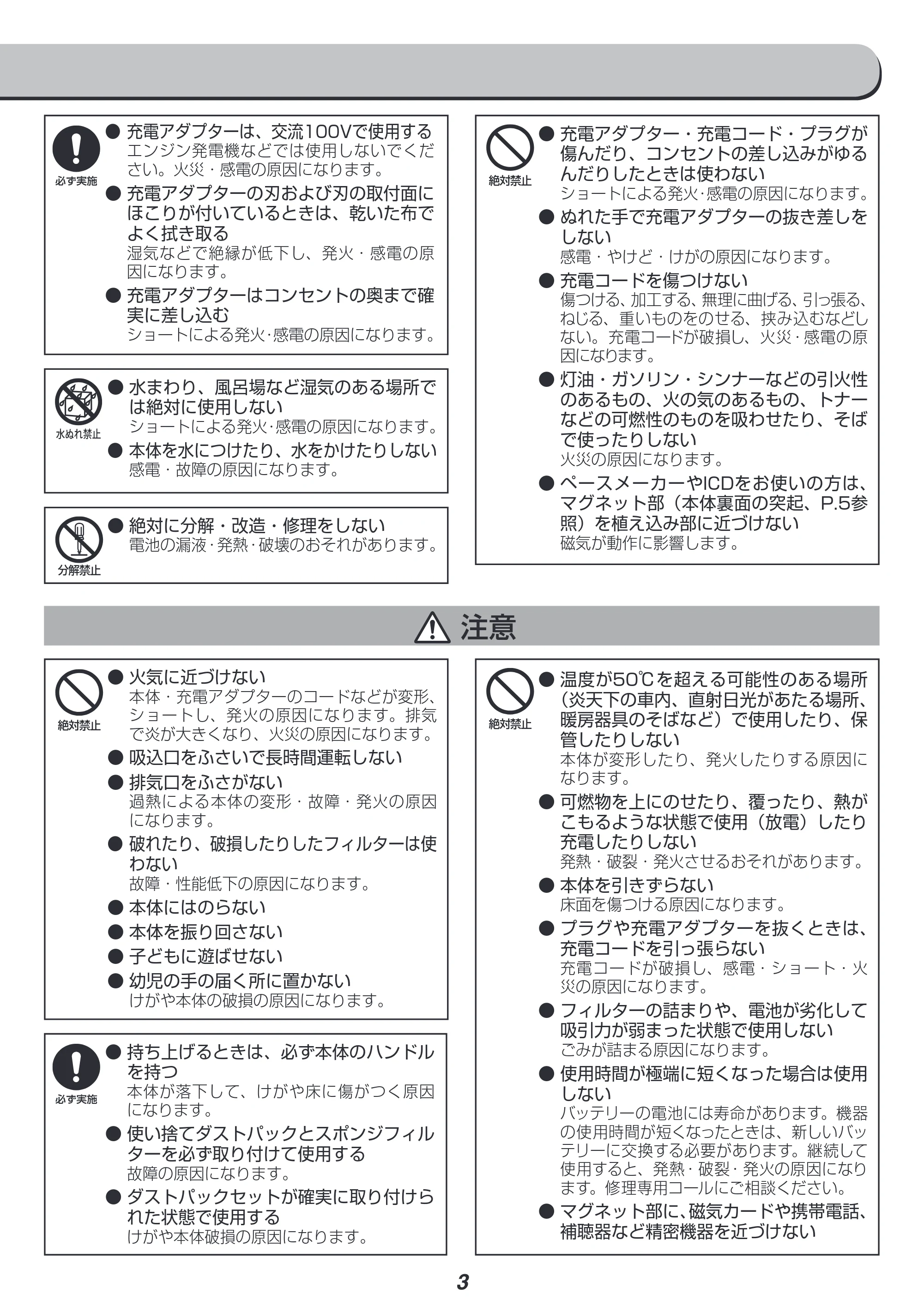 アイリスオーヤマ PIC-SLD1 取扱説明書 — 原本ページ — 3ページ