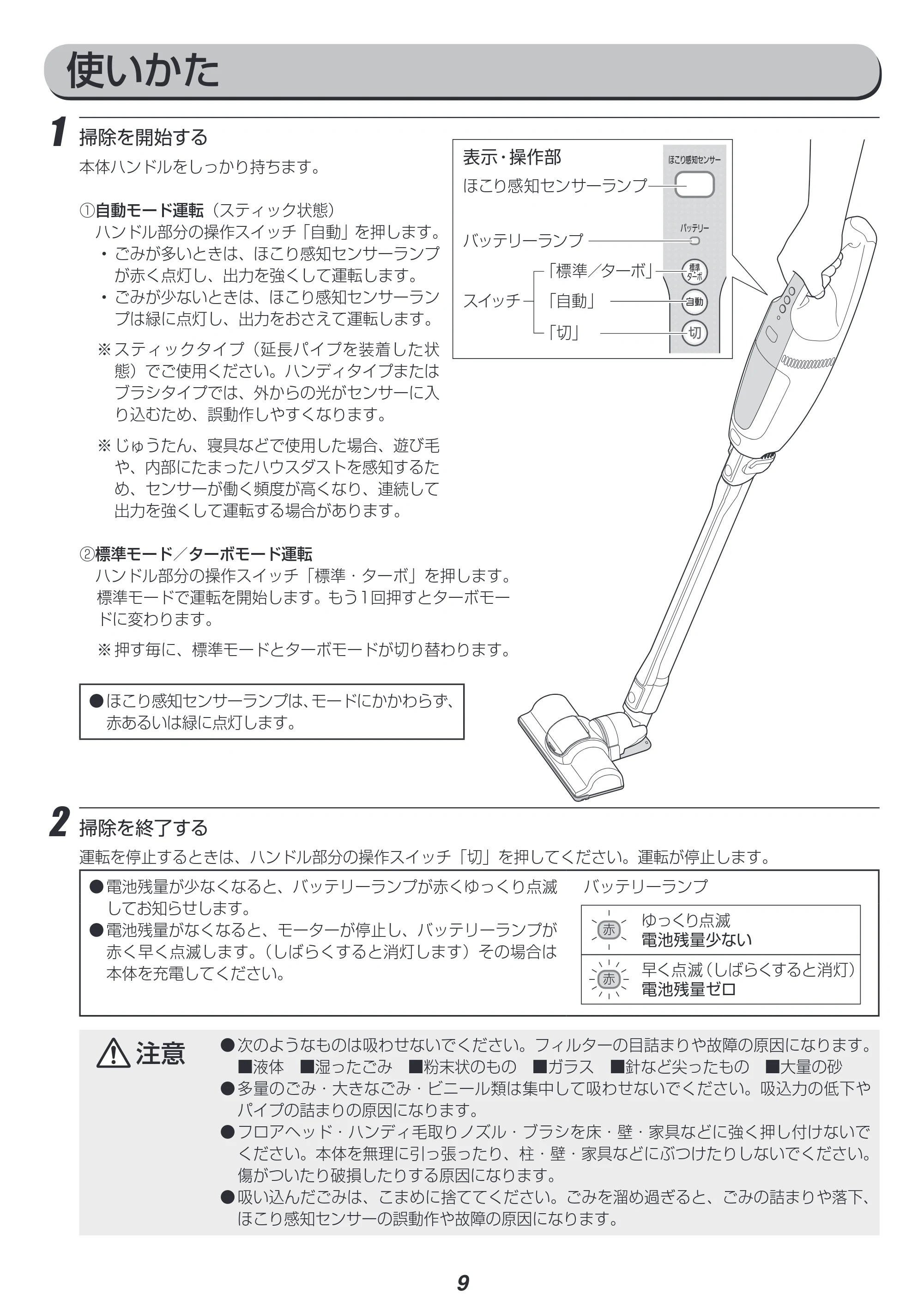 アイリスオーヤマ PIC-SLD1 取扱説明書 — 原本ページ — 9ページ