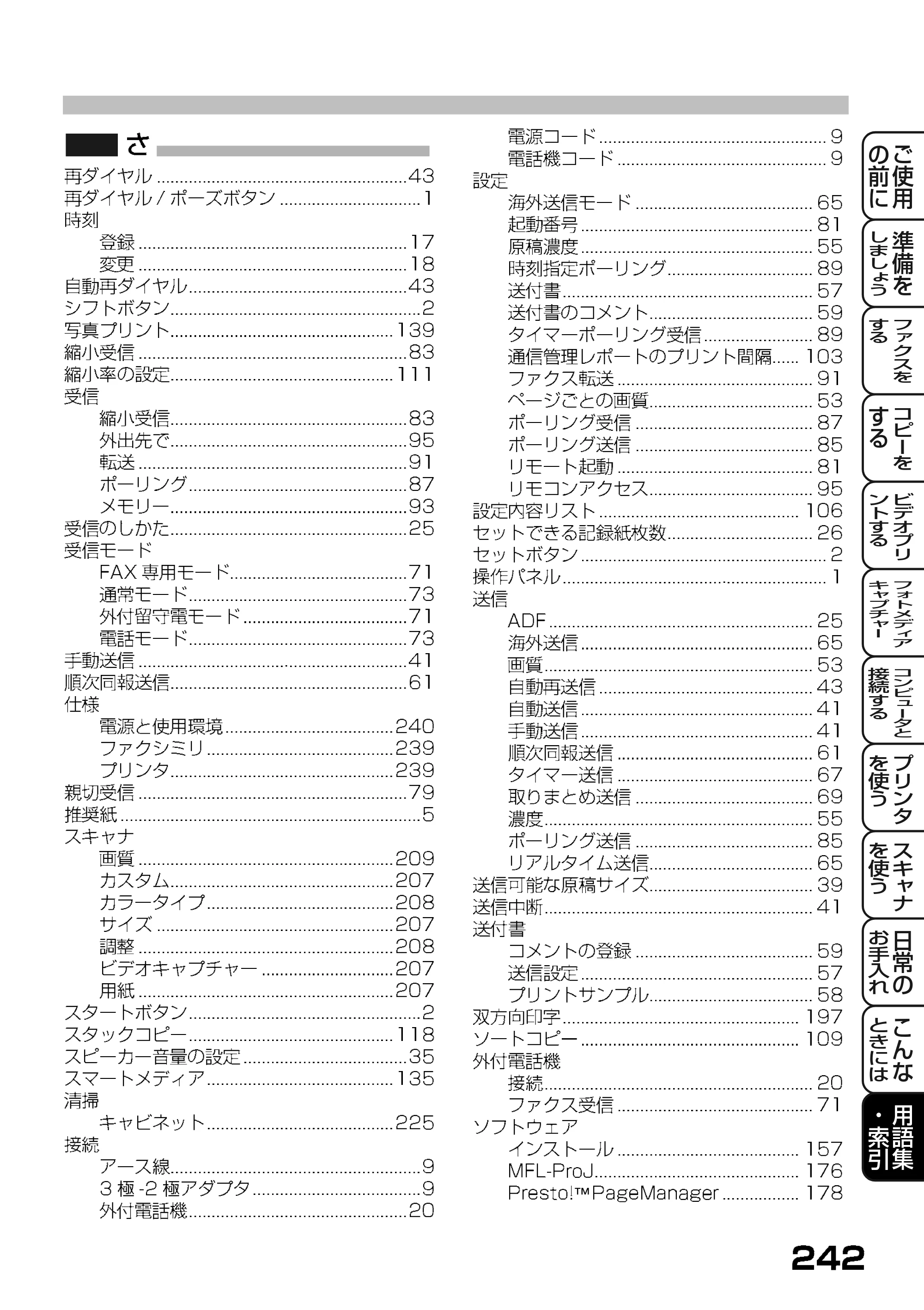 ブラザー MFC-7400J 取扱説明書（本体） — 原本ページ — 164ページ