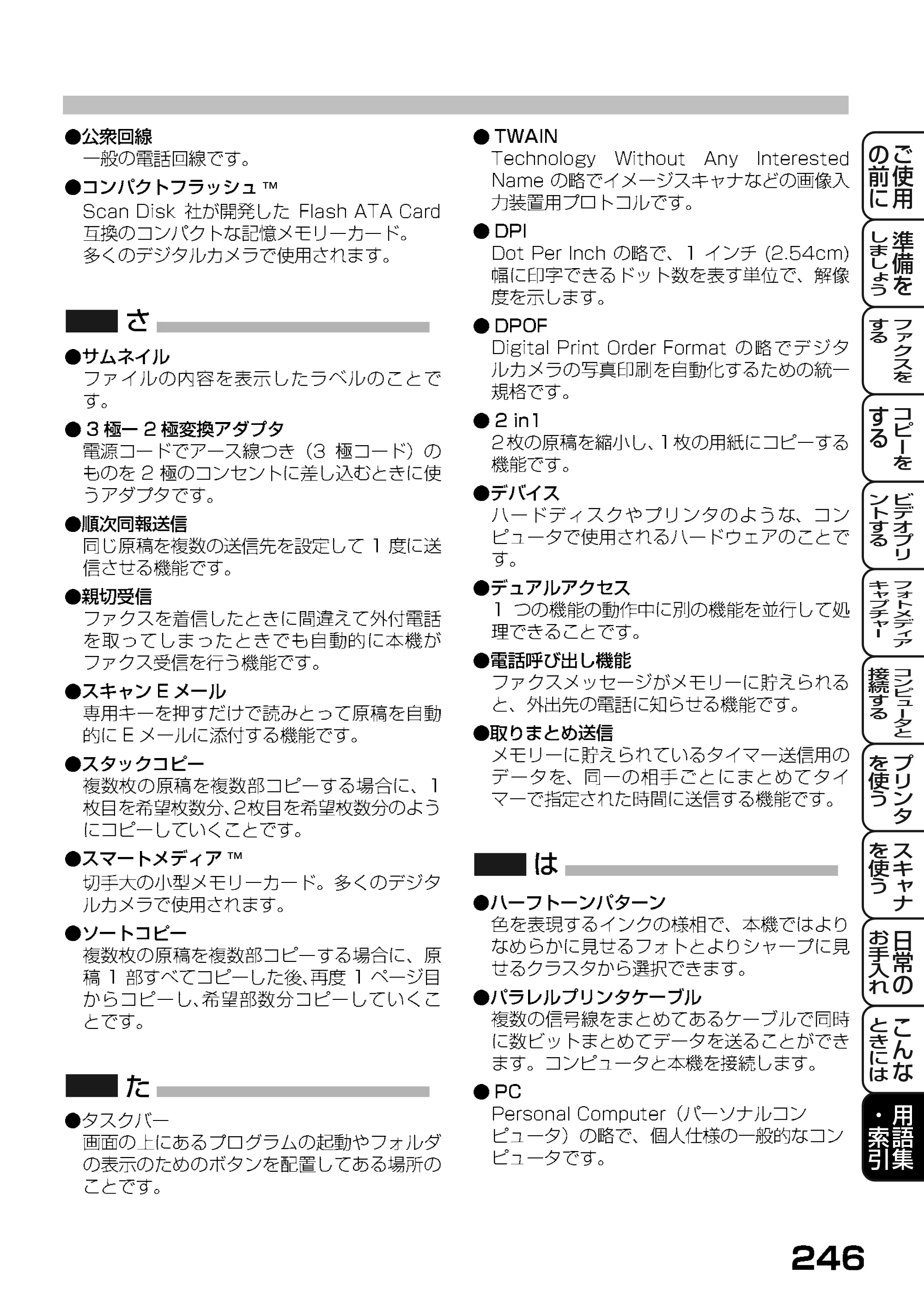 ブラザー MFC-7400J 取扱説明書（本体） — 原本ページ — 168ページ