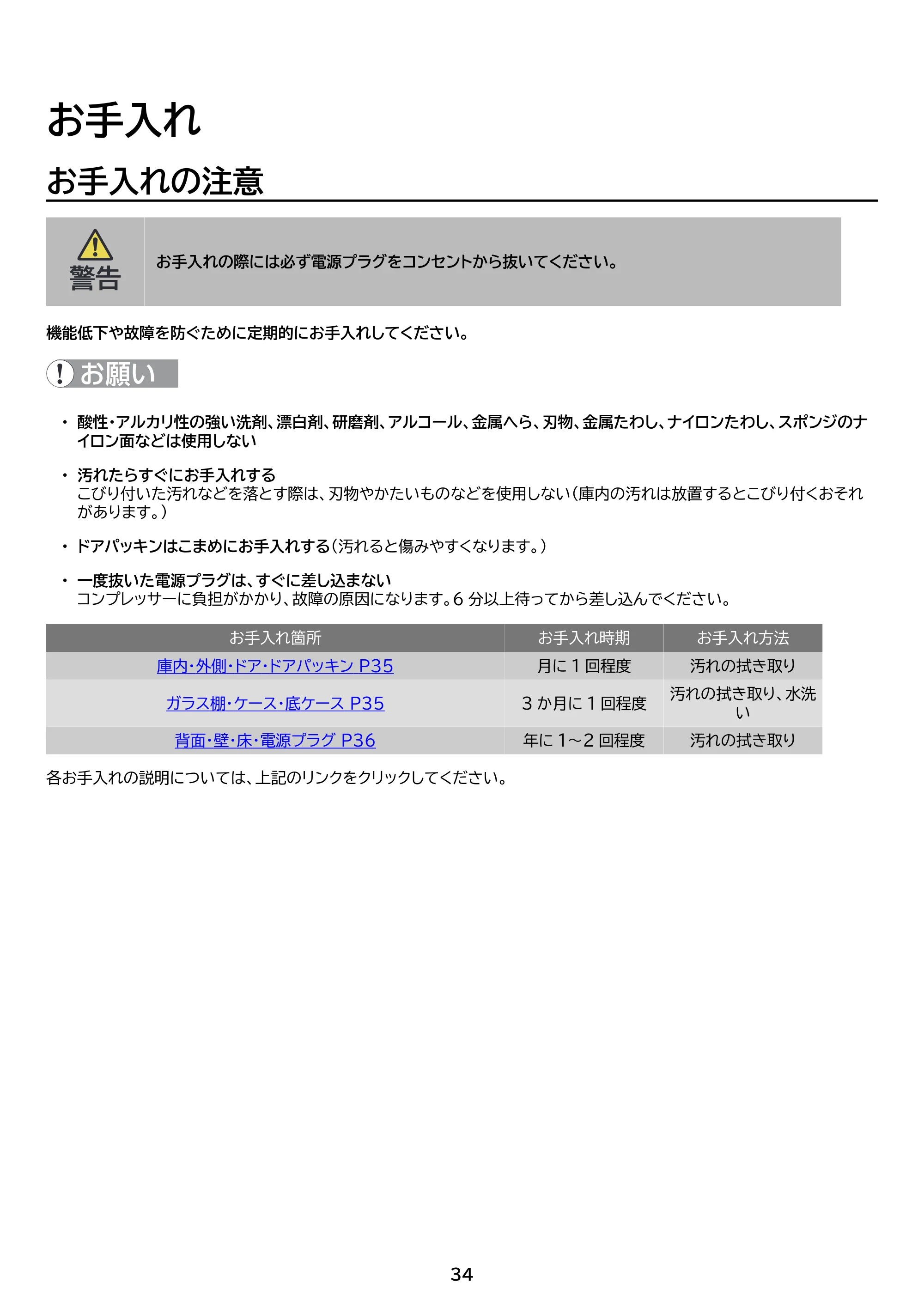 アイリスオーヤマ IUSN-S12C 取扱説明書 — 原本ページ — 34ページ