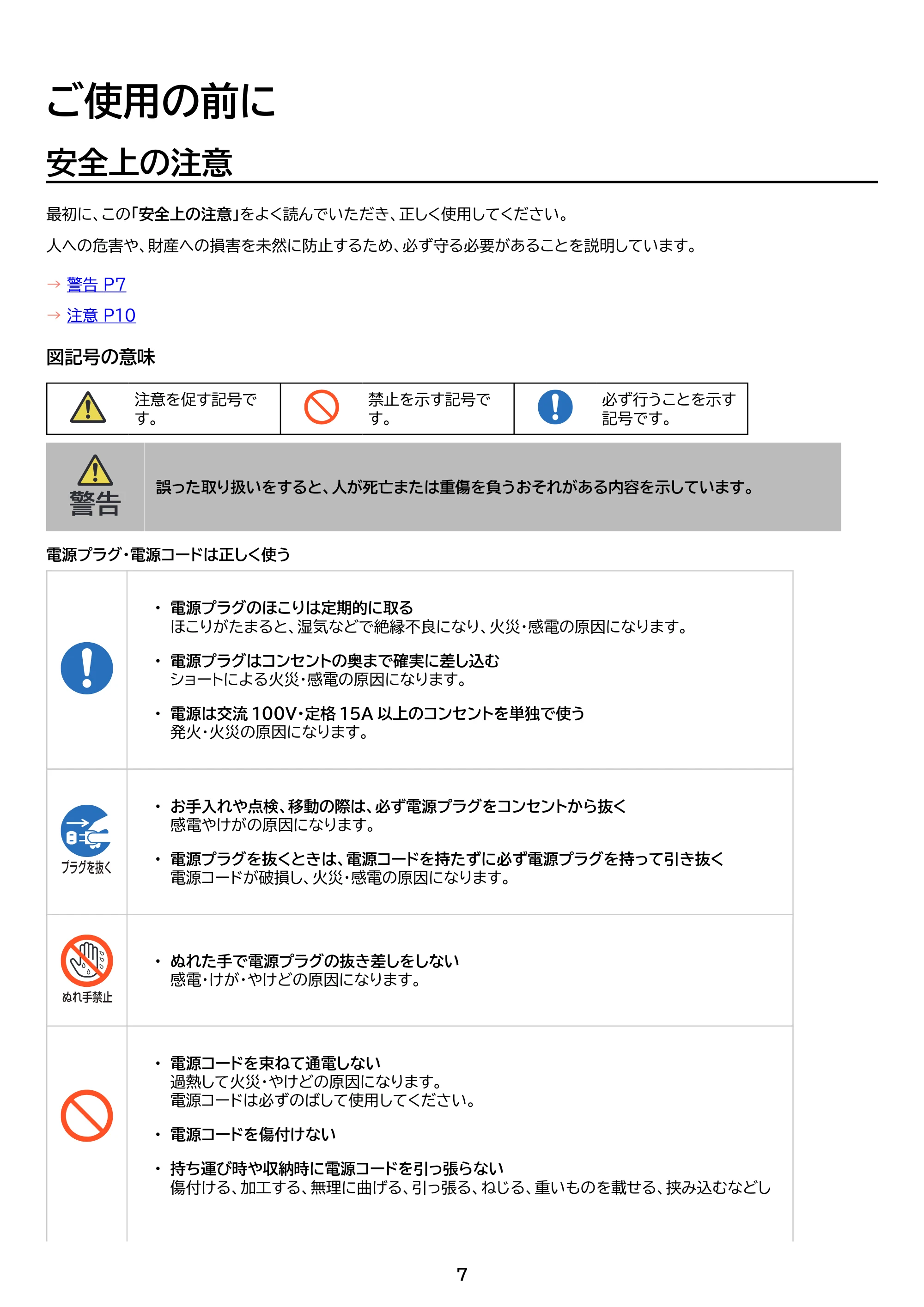アイリスオーヤマ RC-BMA50 取扱説明書 — 原本ページ — 7ページ