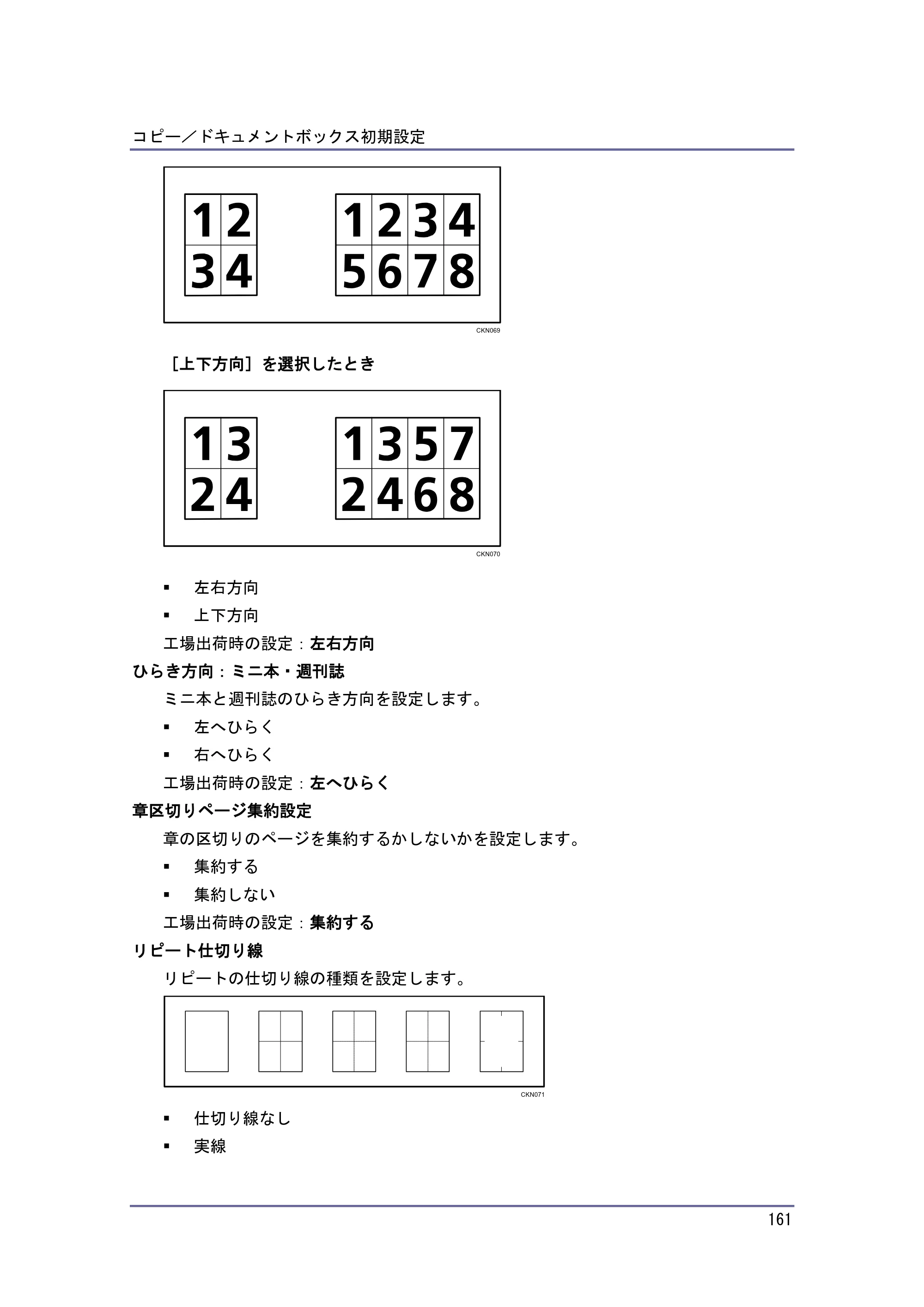 京セラ TASKalfa 4010w / TASKalfa 4011w / TASKalfa 4012w TASKalfa 4010w/4011w/4012w 使用説明書 (コピー/ドキュメントボックス) — 原本ページ — 161ページ
