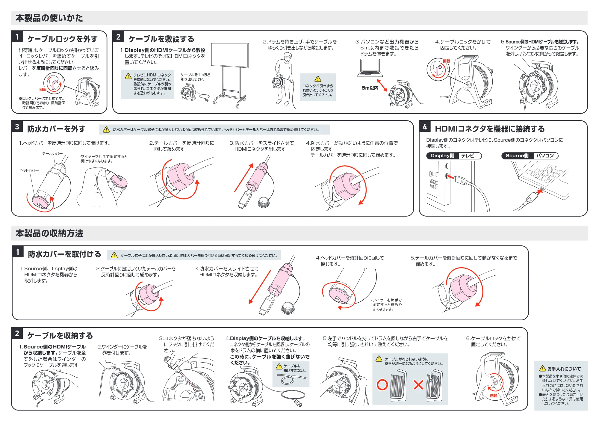 サンワサプライ KM-HD20-UFBD50 / KM-HD20-UFBD100 / KM-HD20-UFBD30 取扱説明書 — 原本ページ — 2ページ