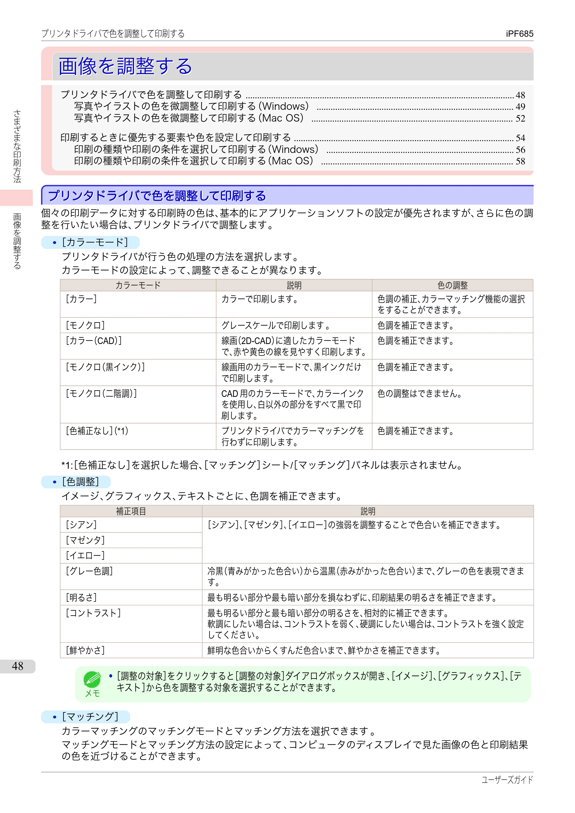 キヤノン iPF680/685/780/785 iPF685 ユーザーズマニュアル（PDF：42.5MB） — 原本ページ — 48ページ