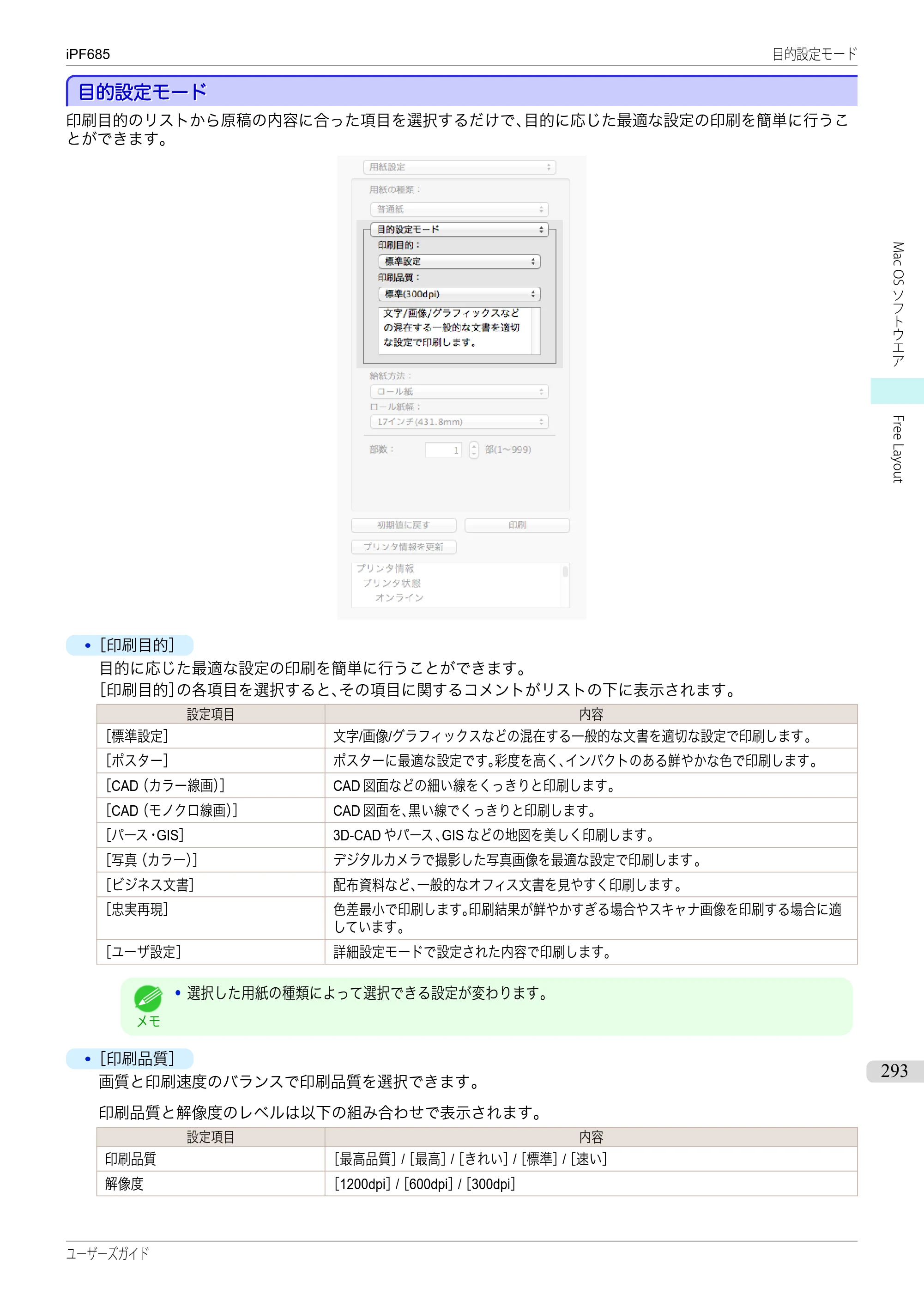 キヤノン iPF680/685/780/785 iPF685 ユーザーズマニュアル（PDF：42.5MB） — 原本ページ — 293ページ