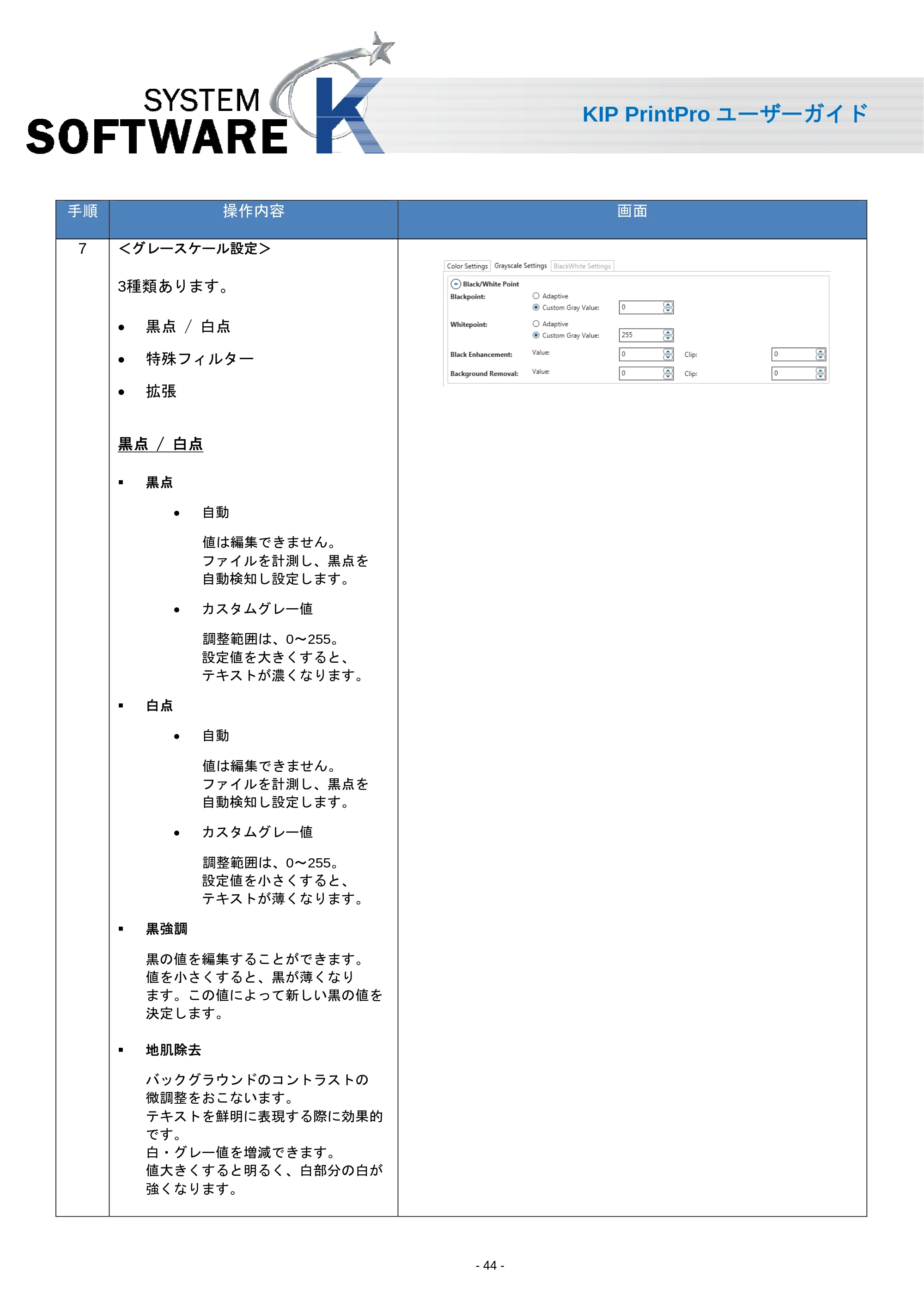 京セラ KIP 7170 KIP PrintPro ユーザーガイド — 原本ページ — 46ページ