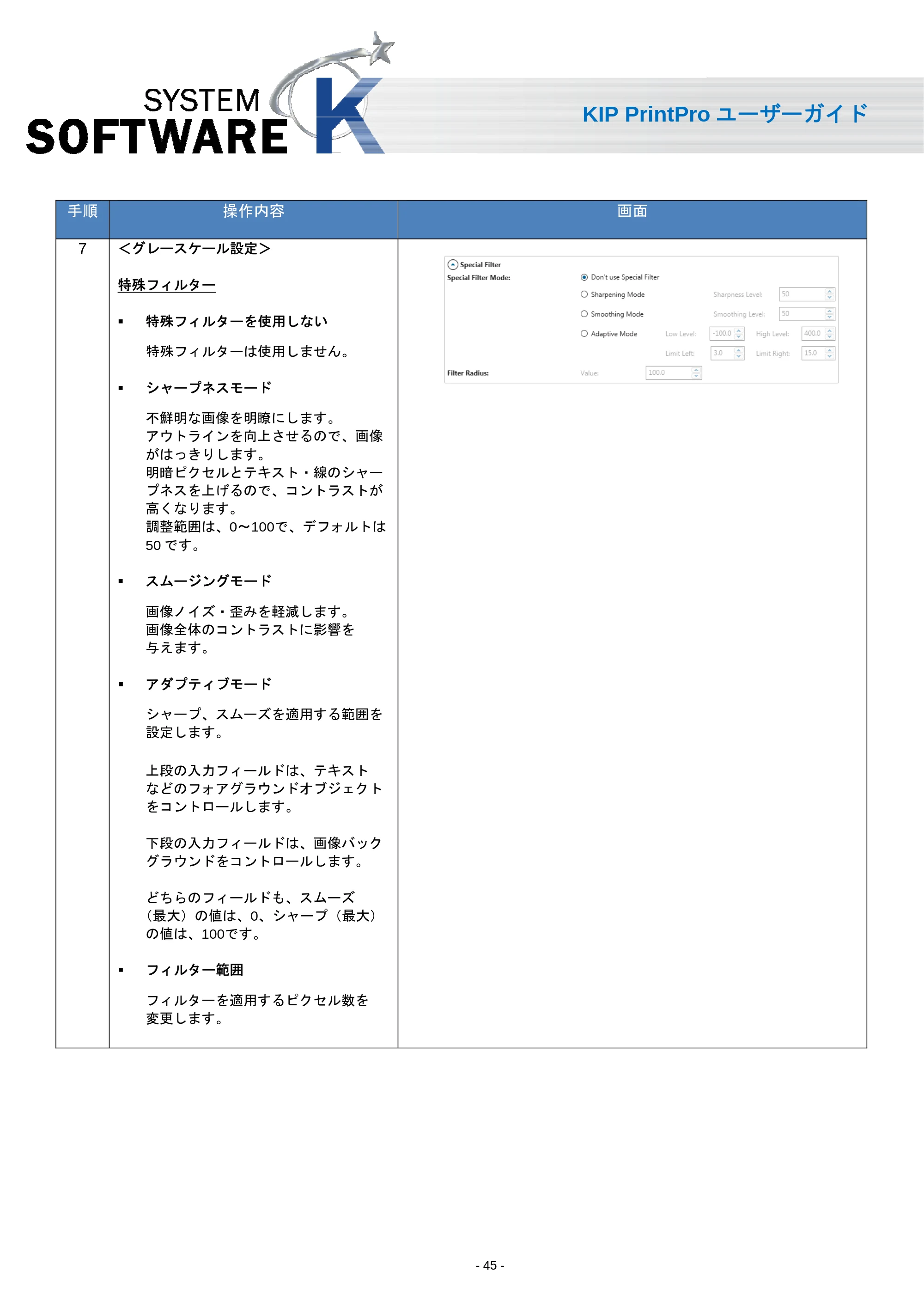 京セラ KIP 7170 KIP PrintPro ユーザーガイド — 原本ページ — 47ページ