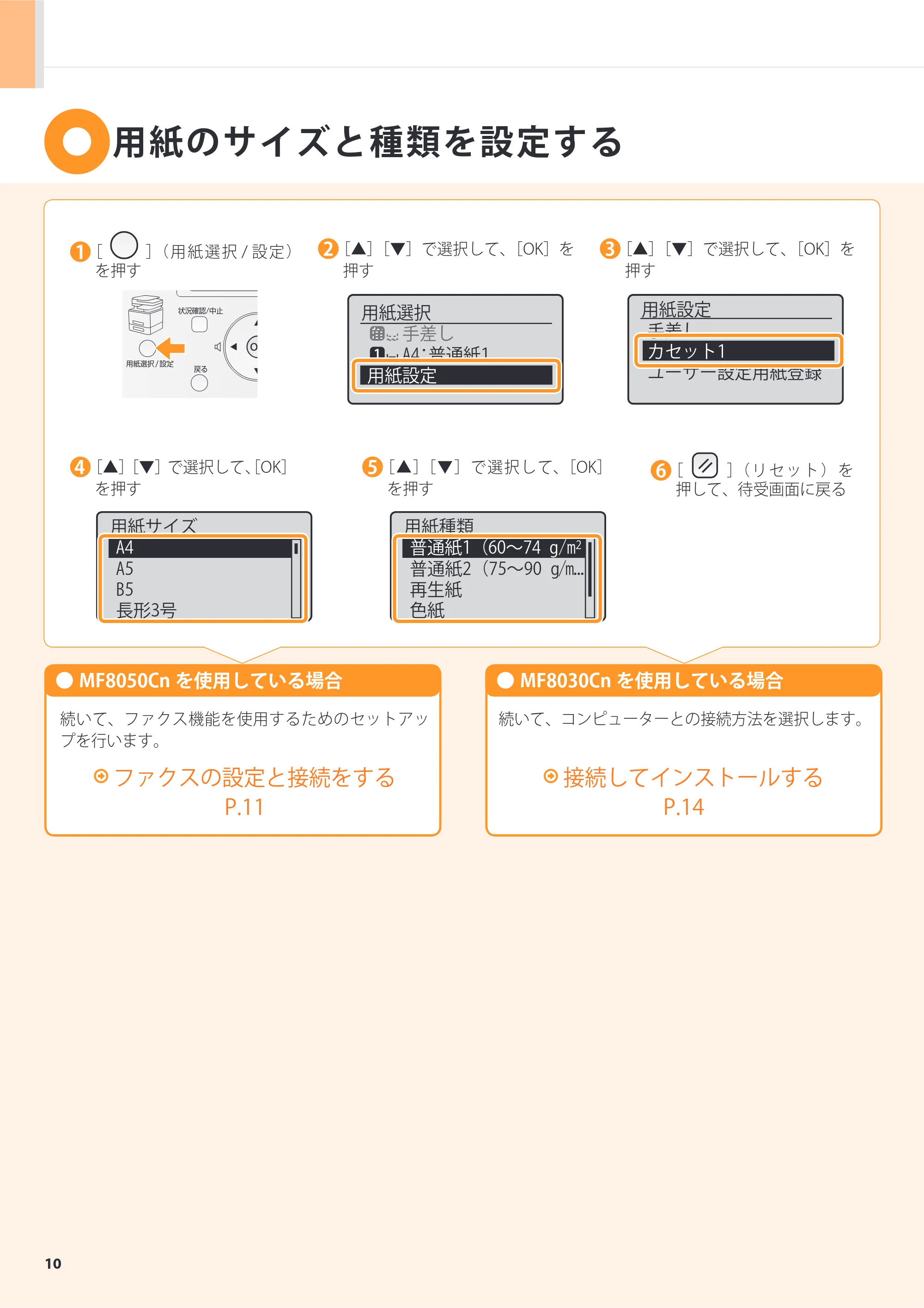 キヤノン MF8050Cn/MF8030Cn スタートアップガイド 2011年10月19日更新（PDF：5.57MB） — 原本ページ — 12ページ